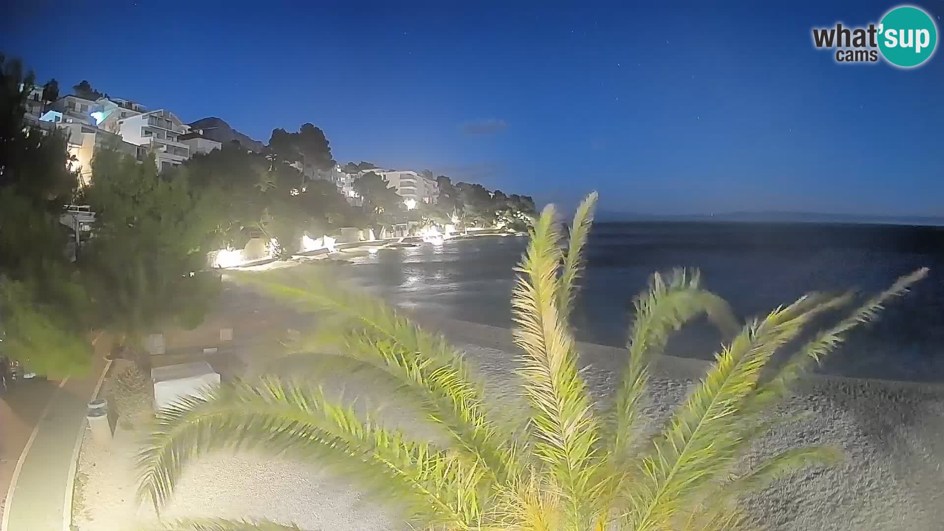 Webcam Lučica Beach Brela – Live View from the Adriatic Coast