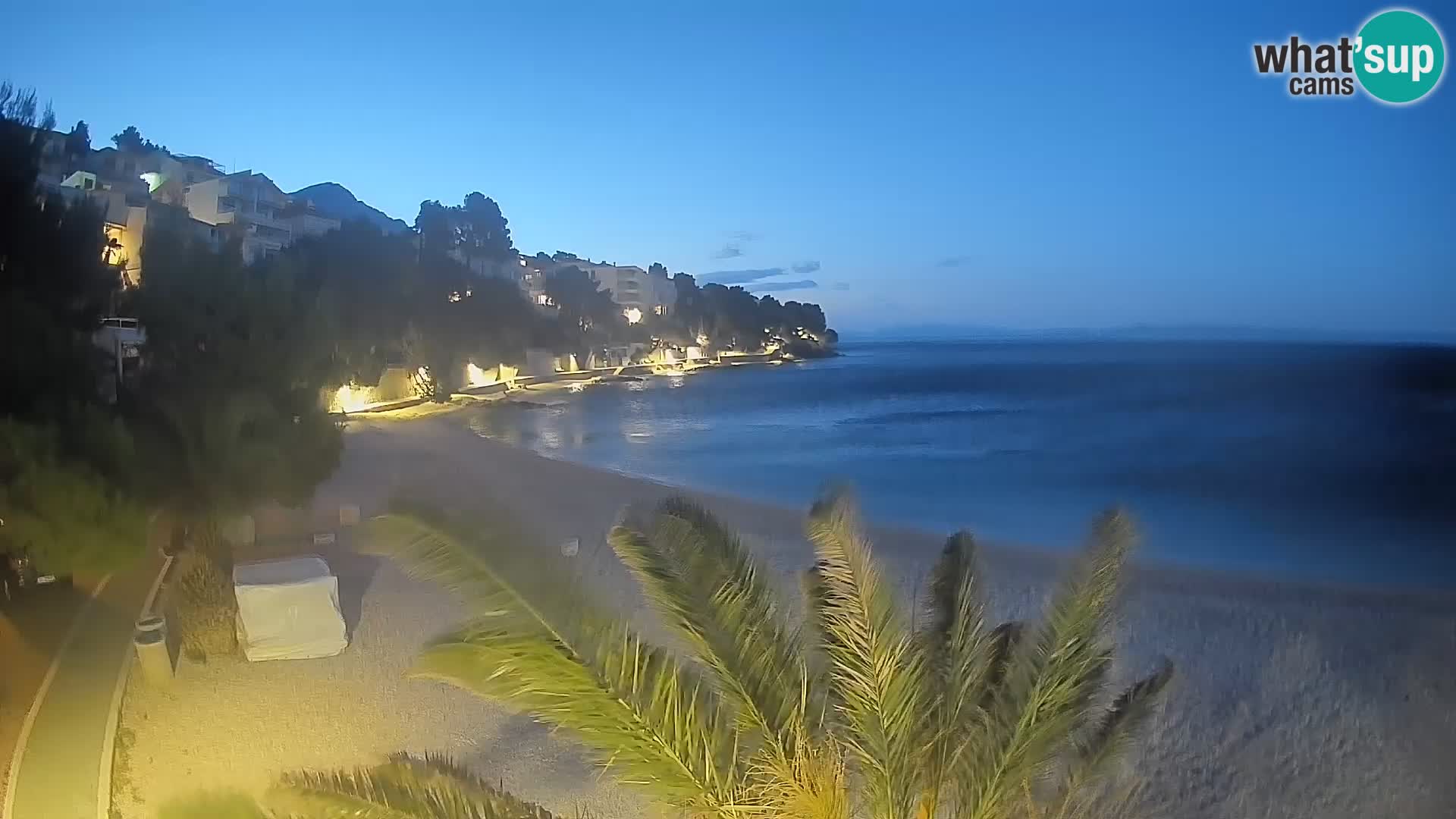 Webcam Lučica Beach Brela – Live View from the Adriatic Coast