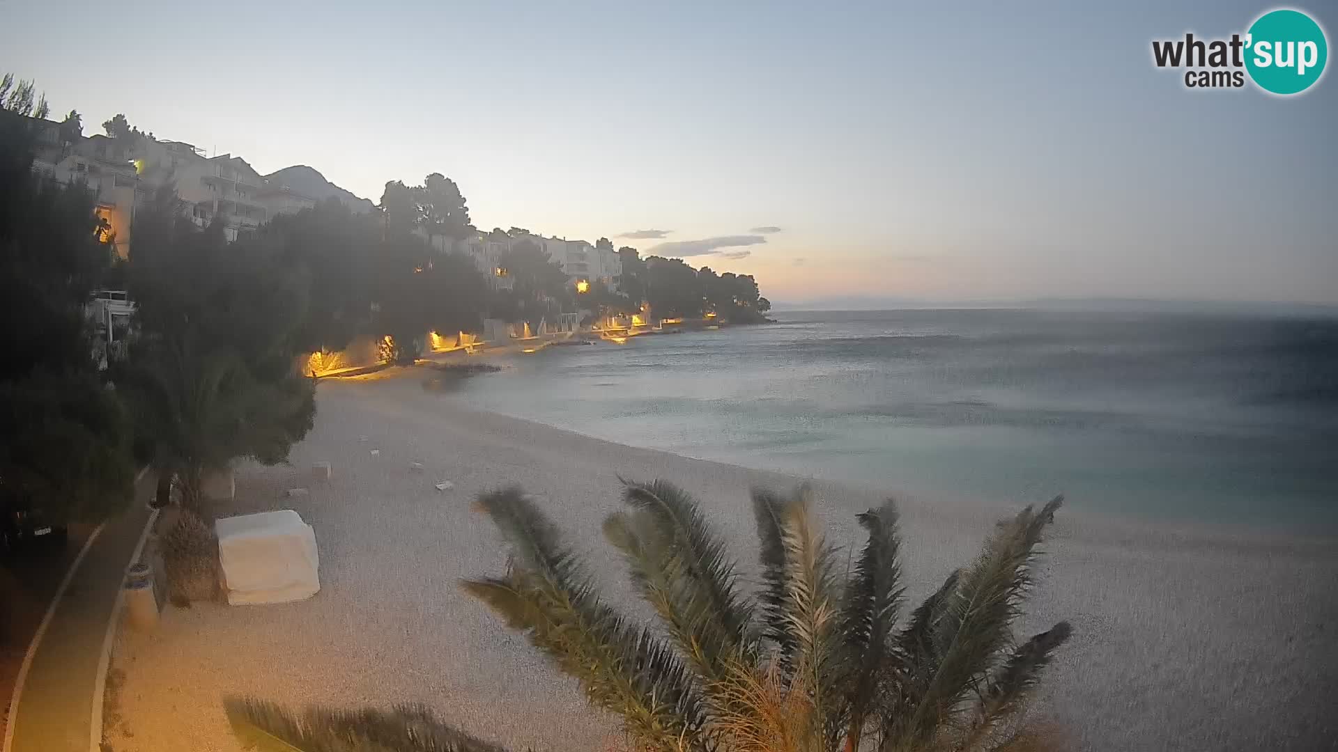 Webcam Lučica Beach Brela – Live View from the Adriatic Coast