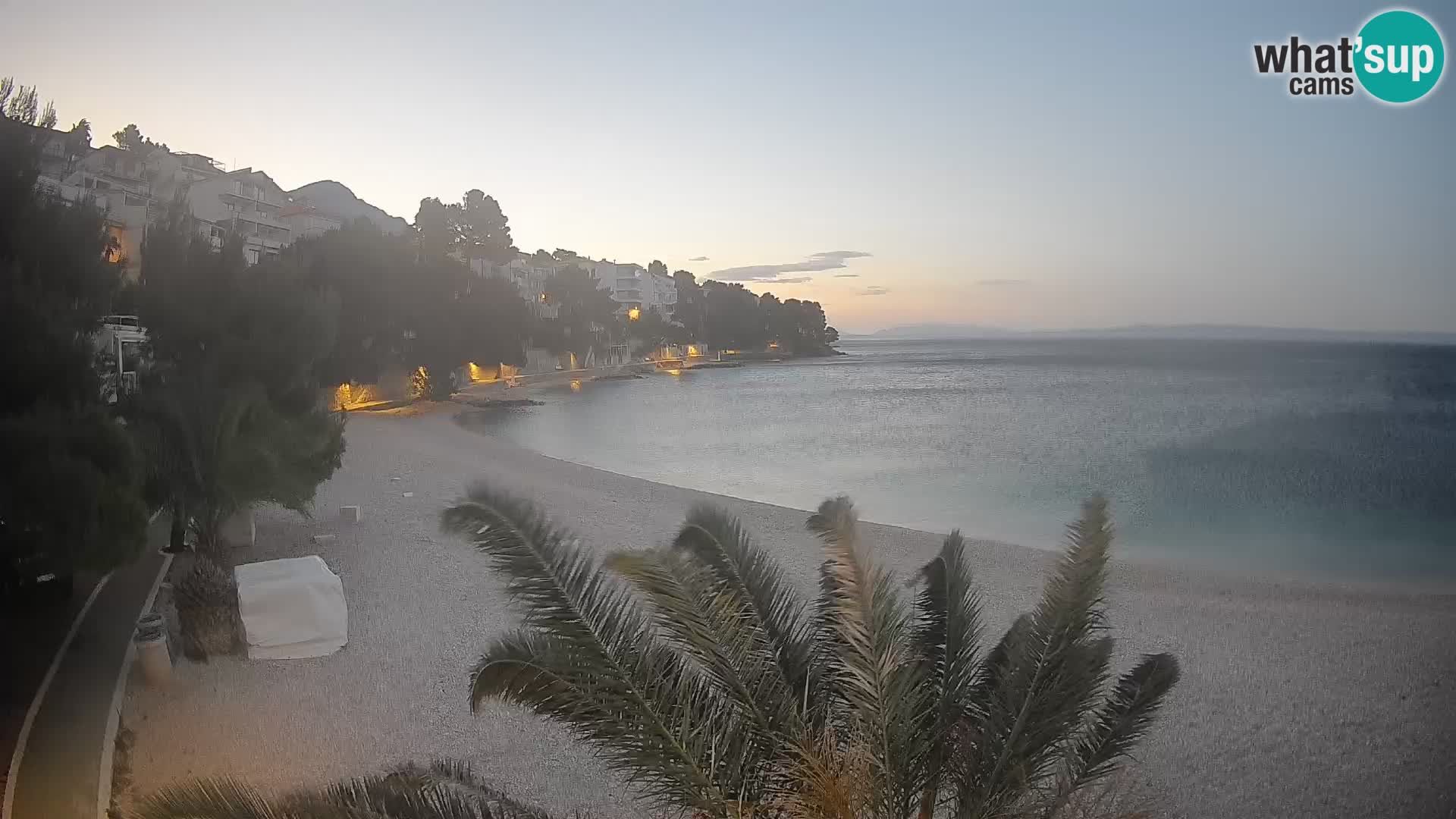 Webcam Lučica Beach Brela – Live View from the Adriatic Coast