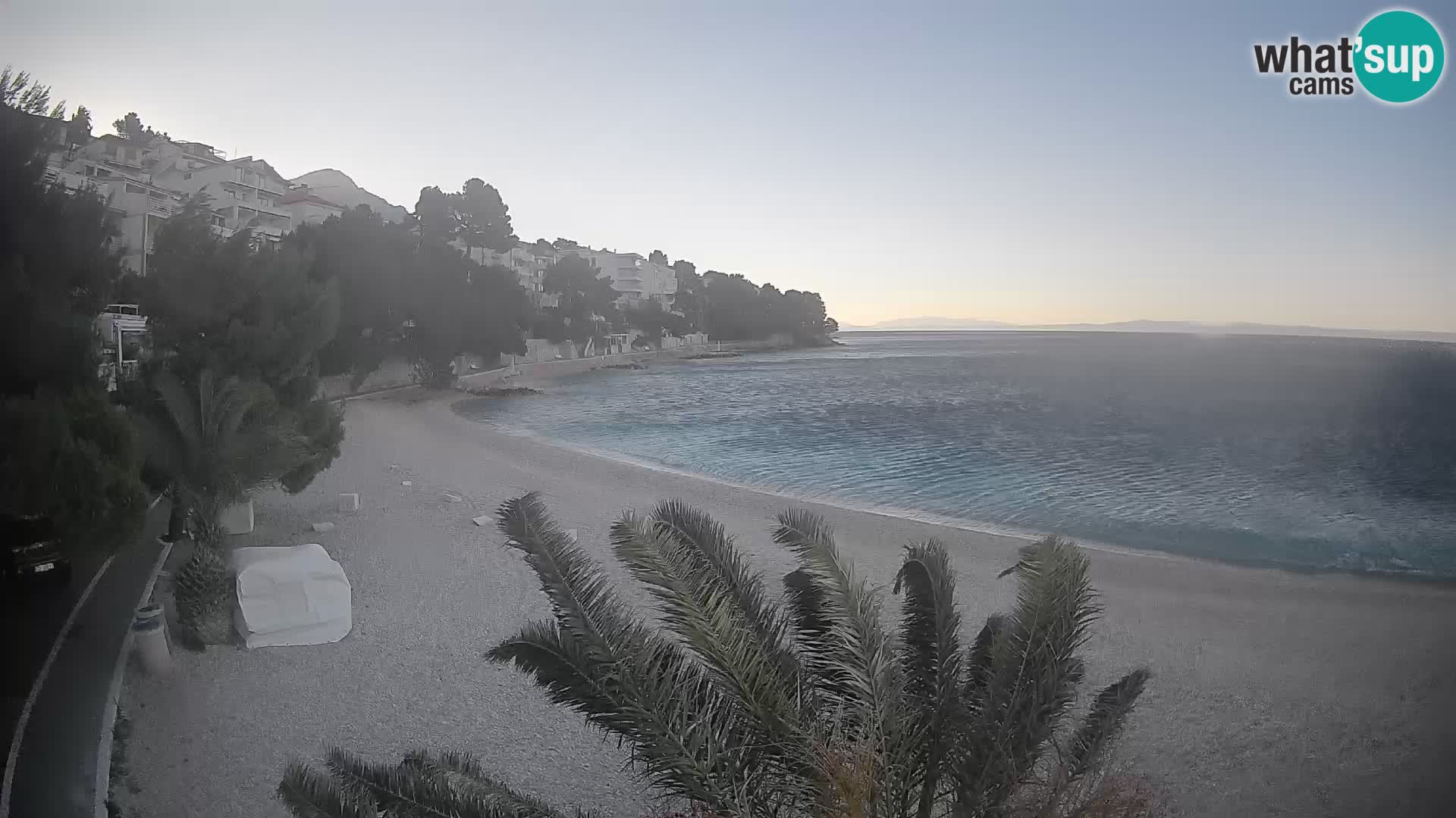 Webcam Lučica Beach Brela – Live View from the Adriatic Coast