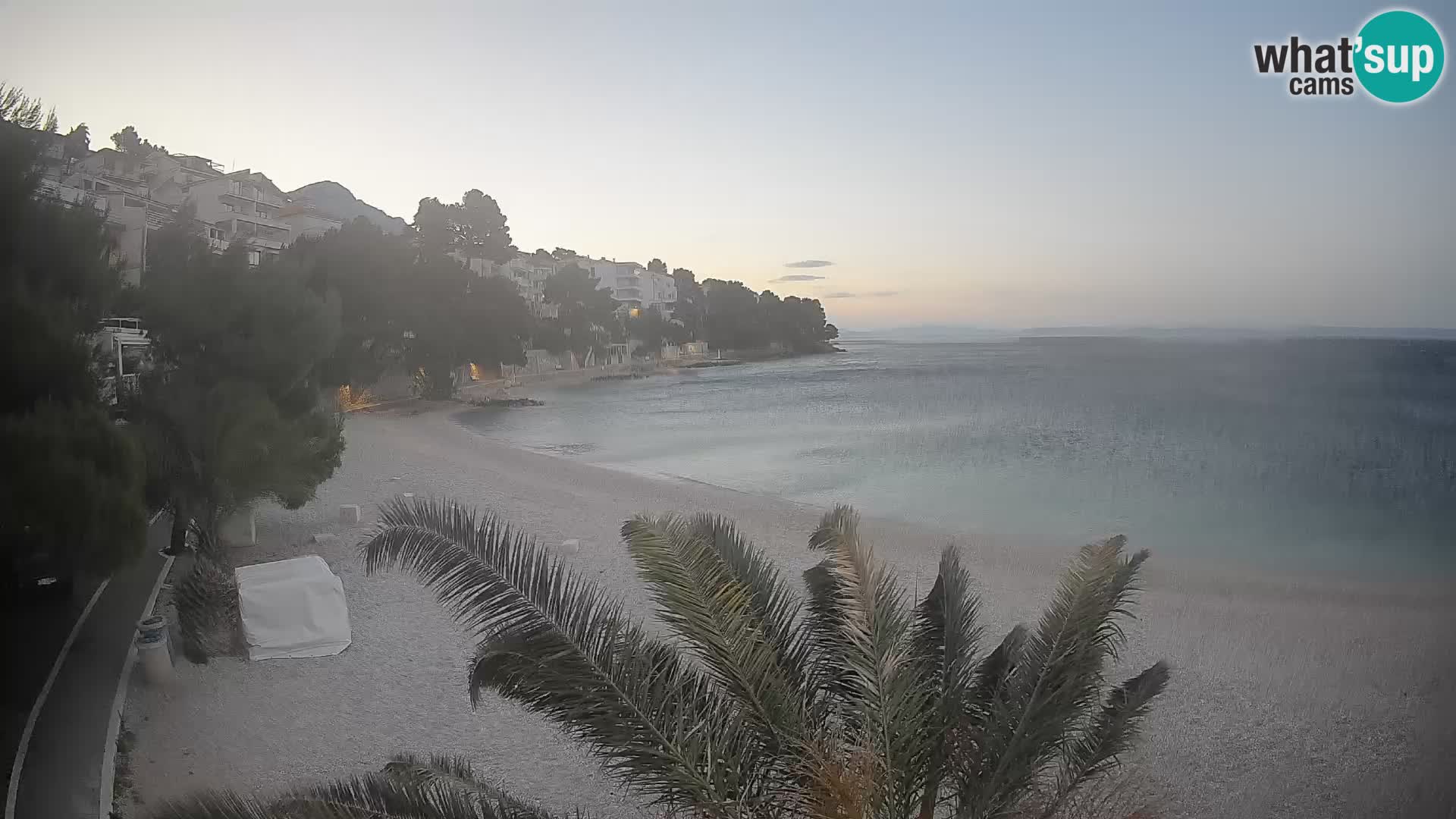 Webcam Lučica Beach Brela – Live View from the Adriatic Coast