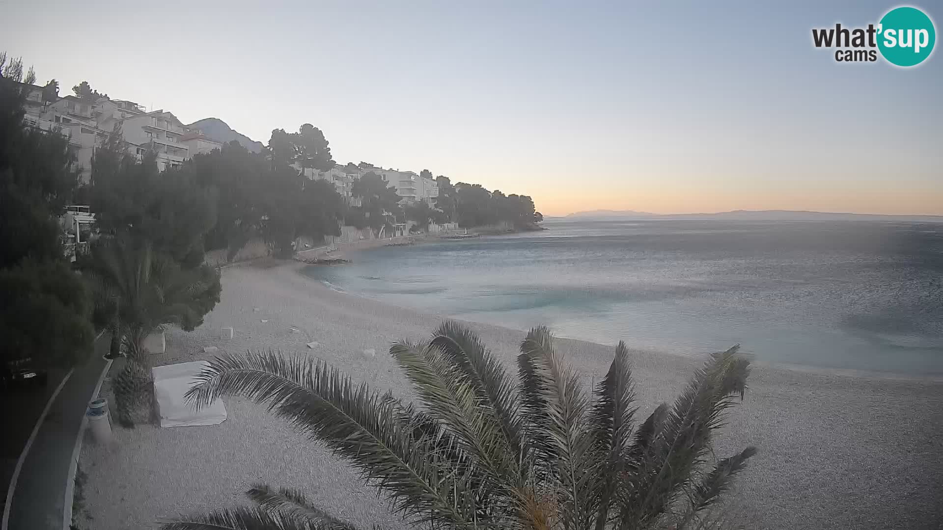 Webcam Lučica Beach Brela – Live View from the Adriatic Coast