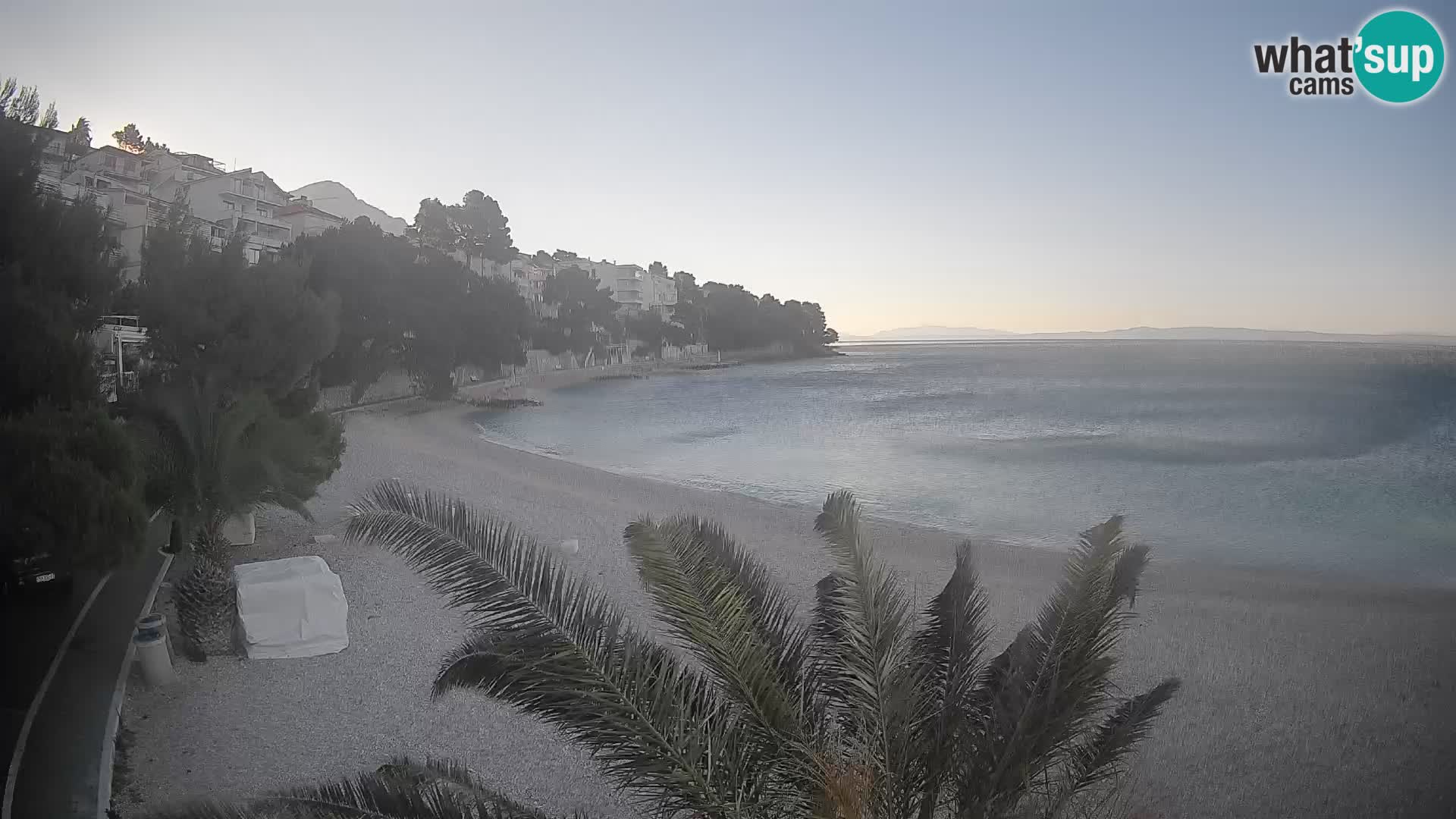 Webcam Lučica Beach Brela – Live View from the Adriatic Coast