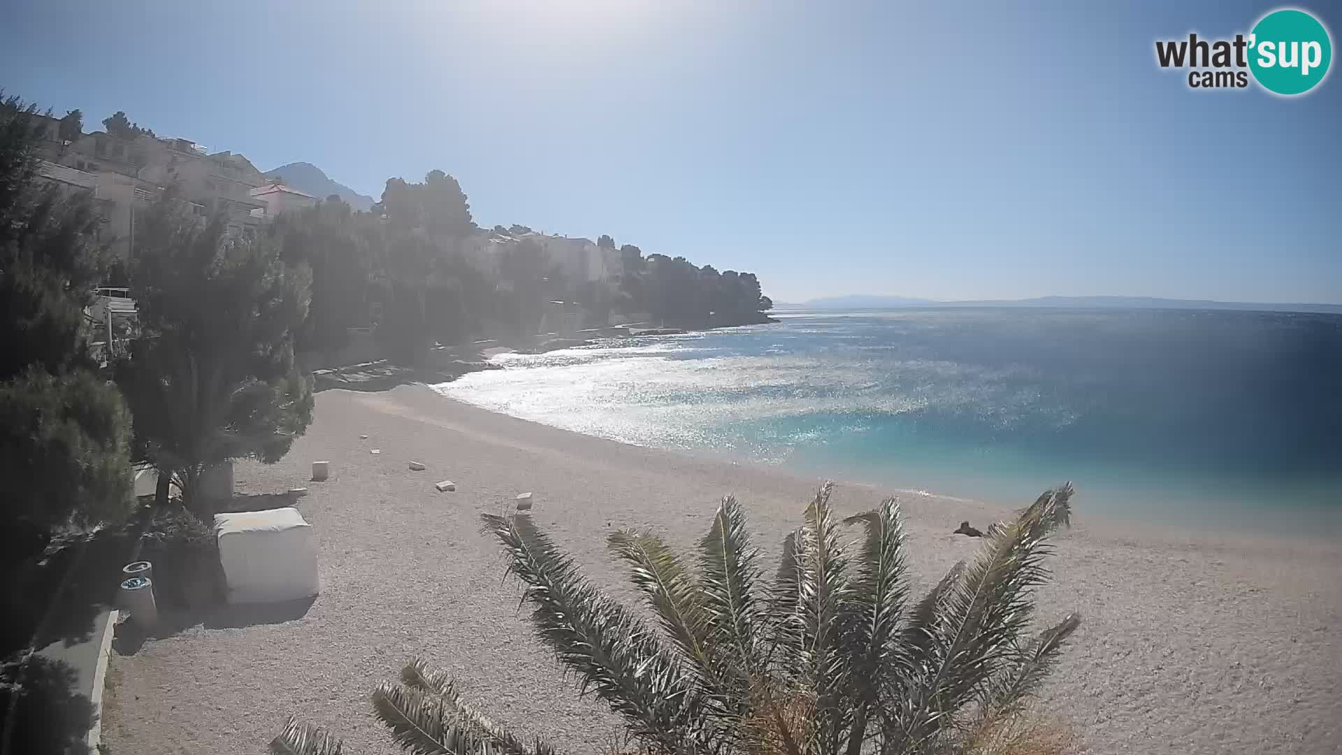 Webcam Lučica Beach Brela – Live View from the Adriatic Coast