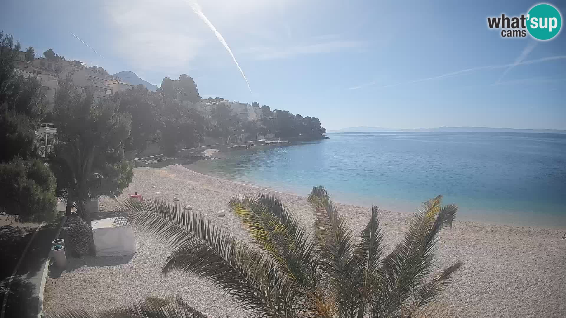 Webcam Lučica Beach Brela – Live View from the Adriatic Coast