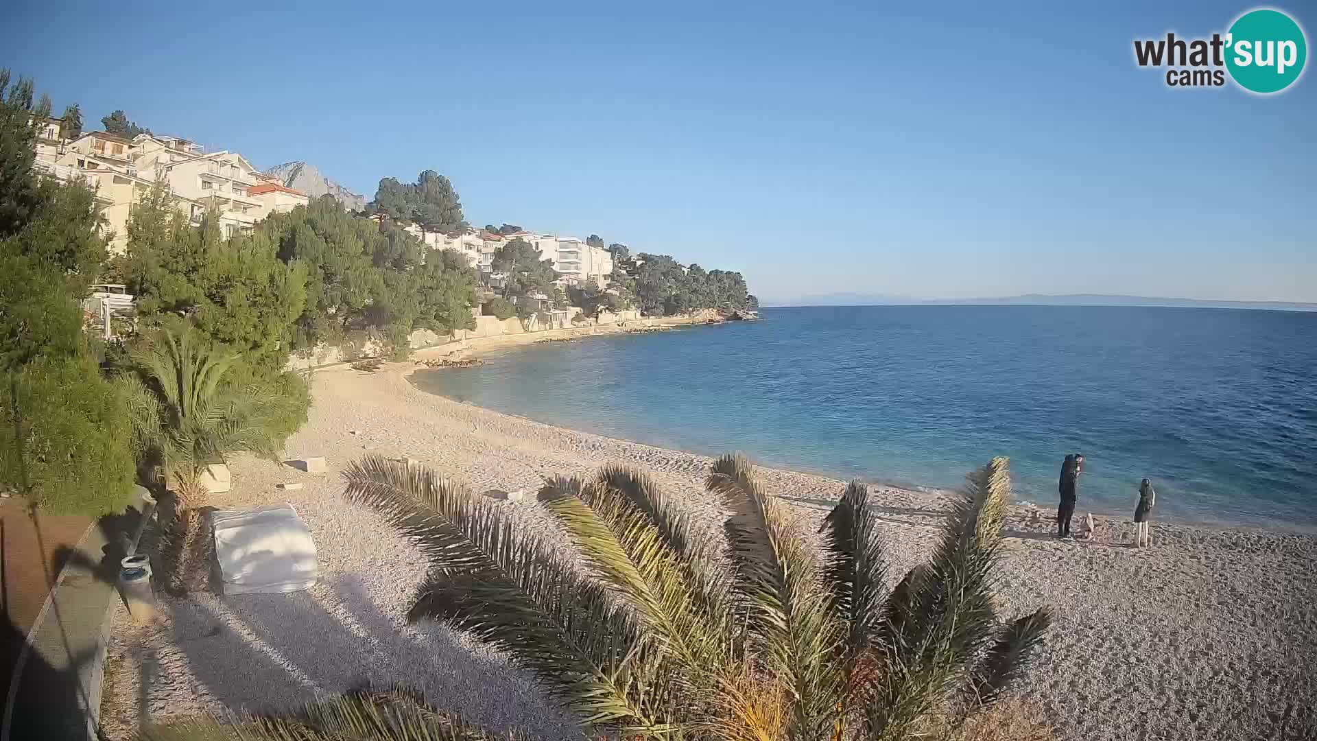 Webcam Lučica Beach Brela – Live View from the Adriatic Coast