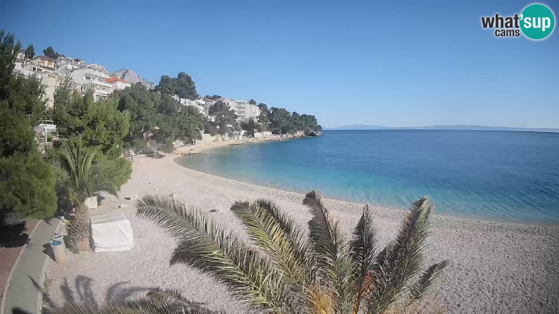 Webcam Lučica Beach Brela – Live View from the Adriatic Coast