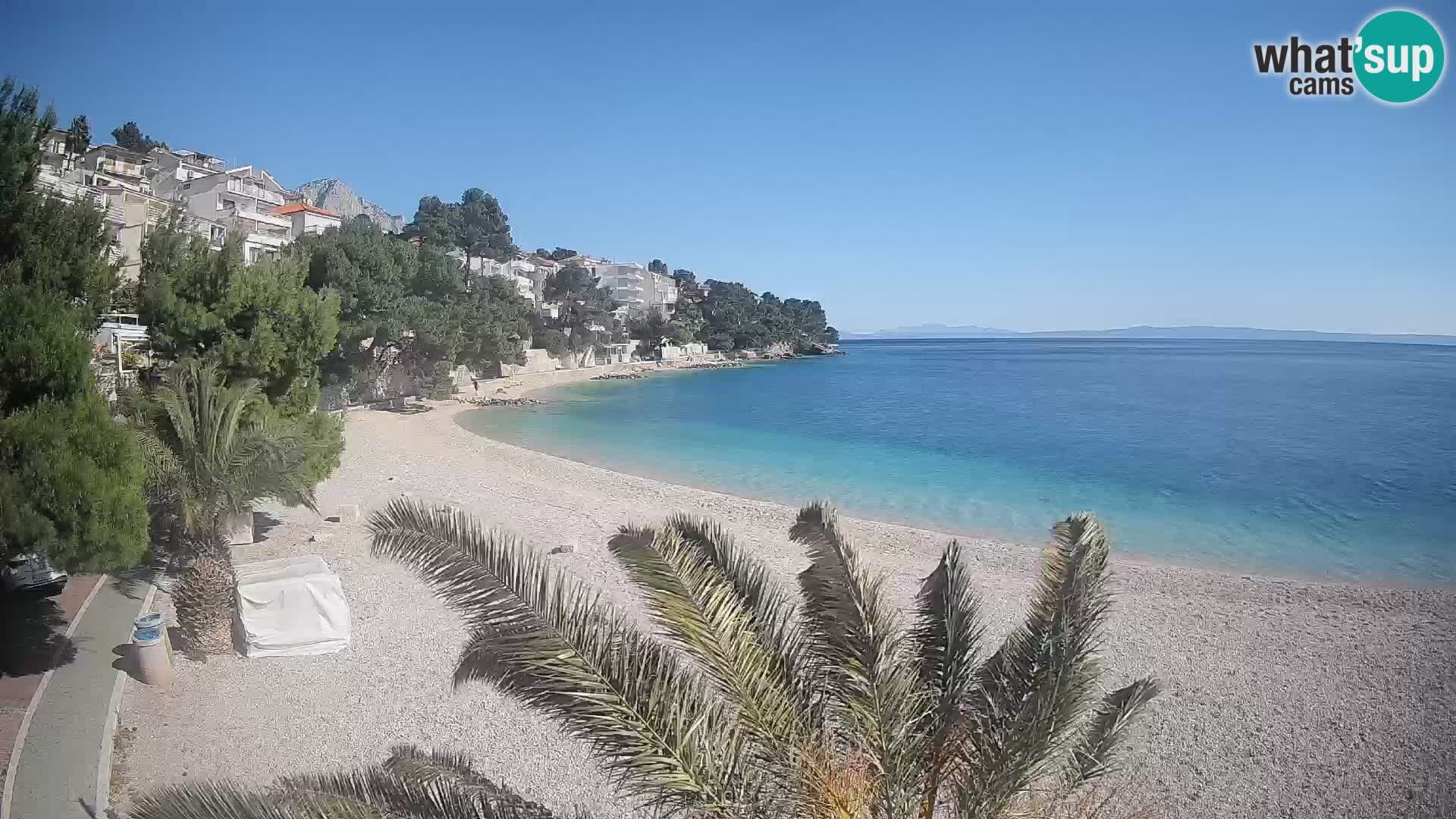 Webcam Lučica Beach Brela – Live View from the Adriatic Coast