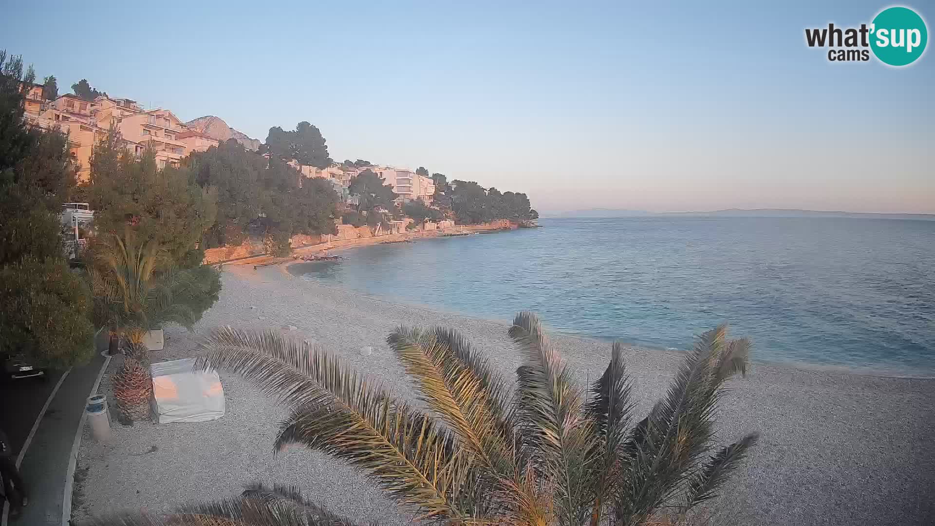 Webcam Lučica Beach Brela – Live View from the Adriatic Coast