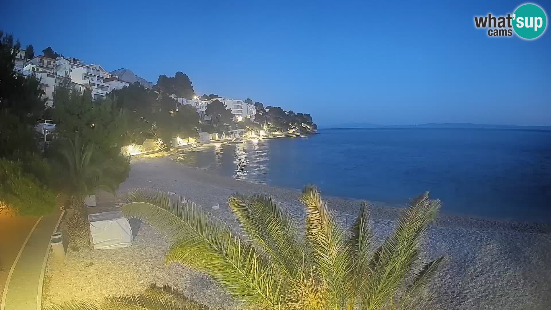 Webcam Lučica Beach Brela – Live View from the Adriatic Coast