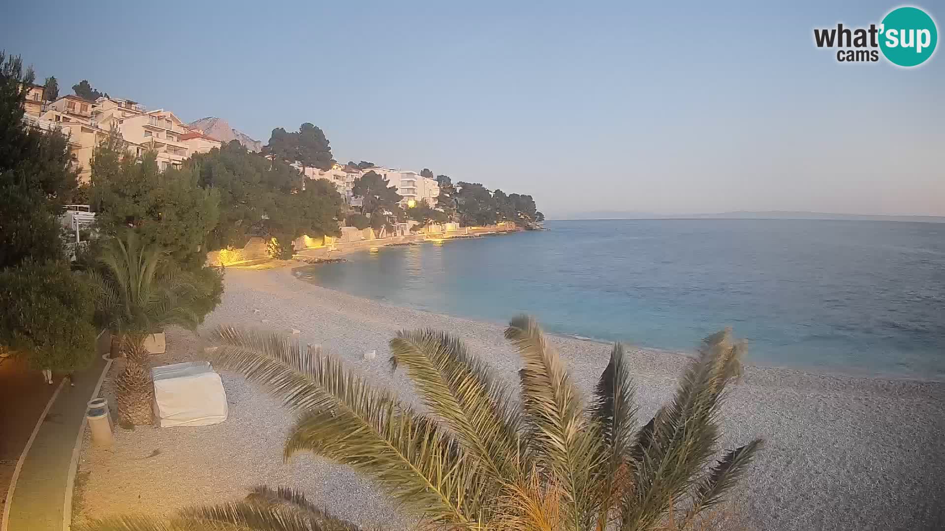 Webcam Lučica Beach Brela – Live View from the Adriatic Coast