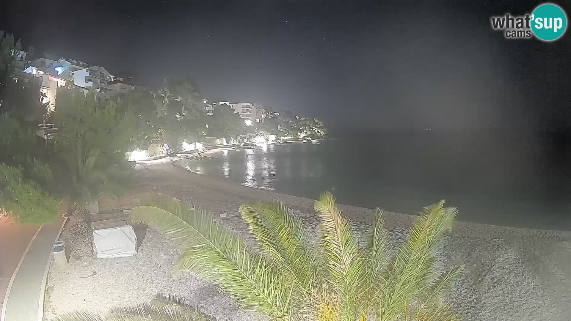 Webcam Spiaggia Lučica Brela – Vista live sulla costa adriatica
