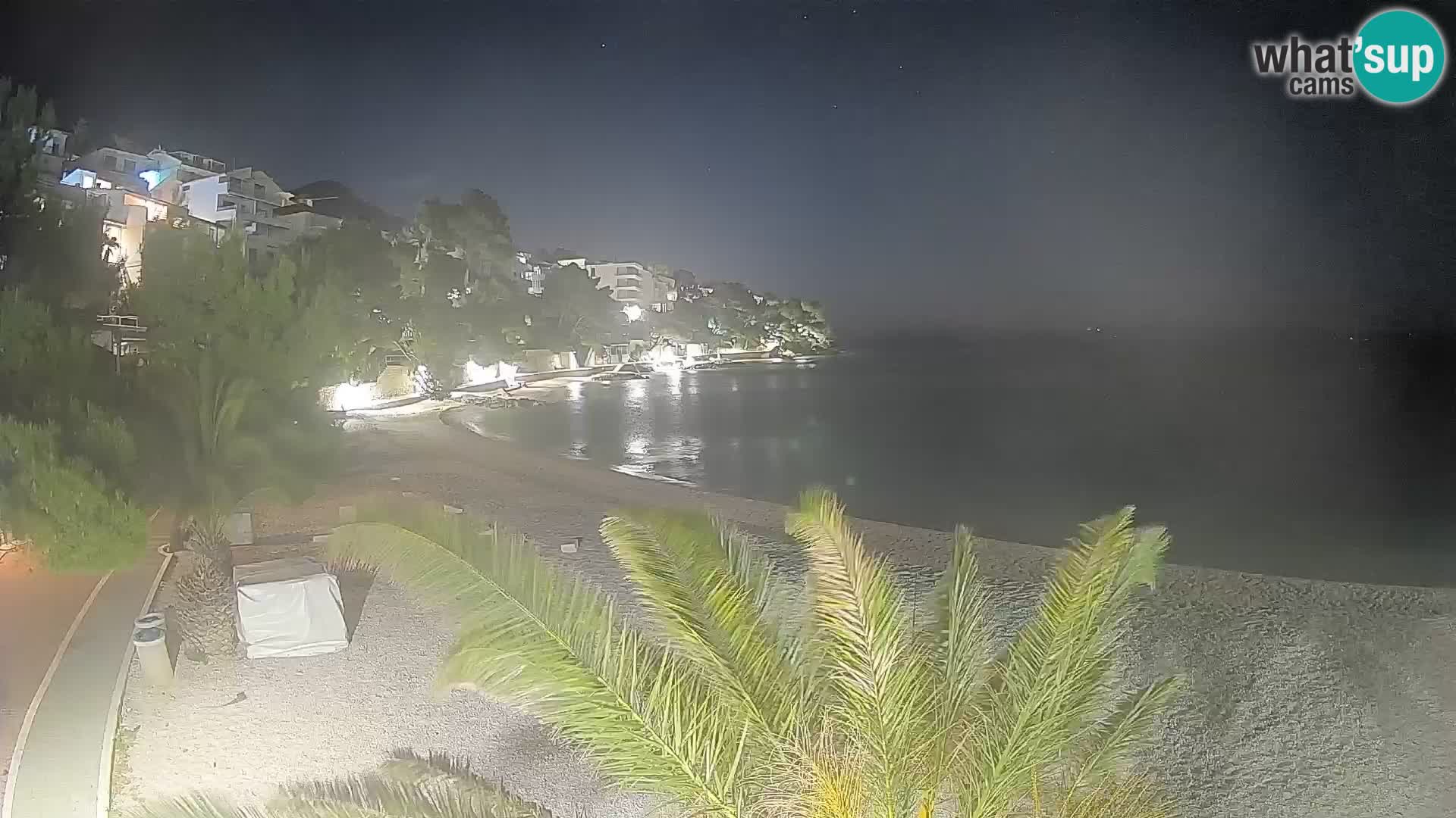Webcam Lučica Beach Brela – Live View from the Adriatic Coast