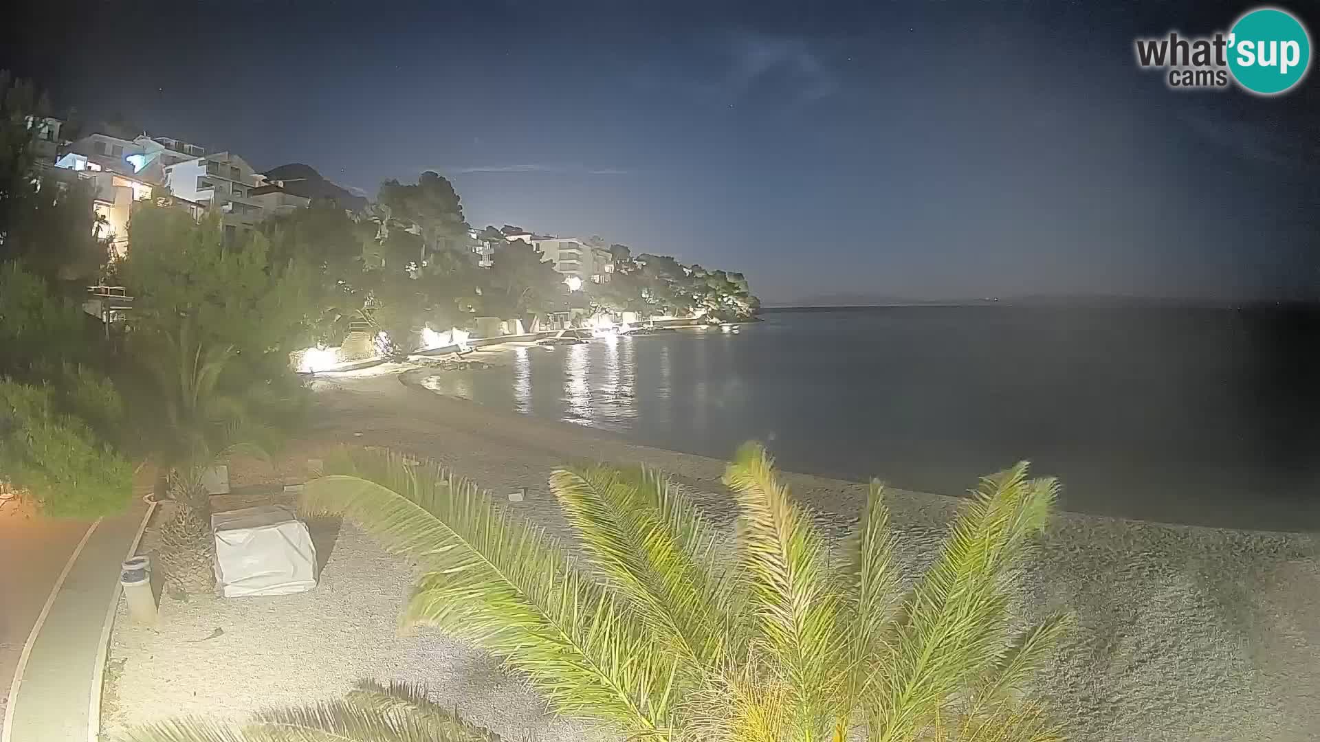 Webcam Spiaggia Lučica Brela – Vista live sulla costa adriatica