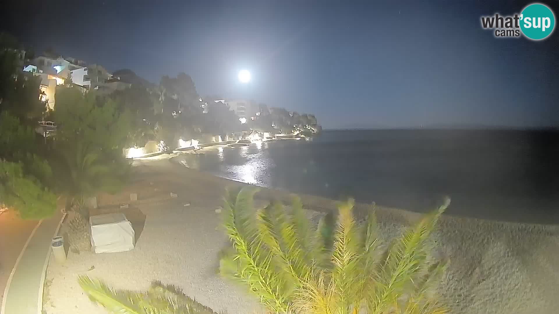 Webcam Lučica Beach Brela – Live View from the Adriatic Coast