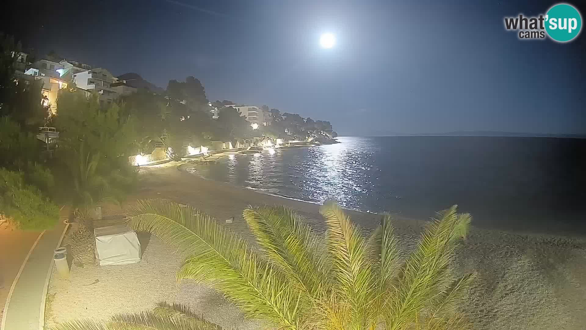 Webcam Lučica Beach Brela – Live View from the Adriatic Coast