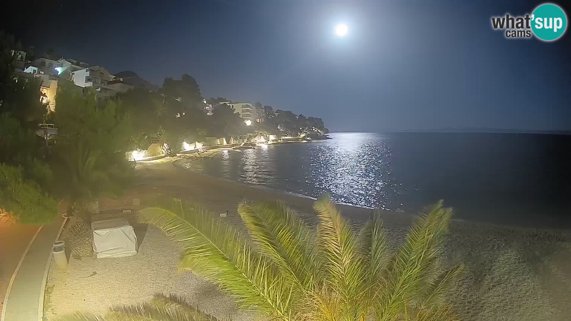 Webcam Lučica Beach Brela – Live View from the Adriatic Coast
