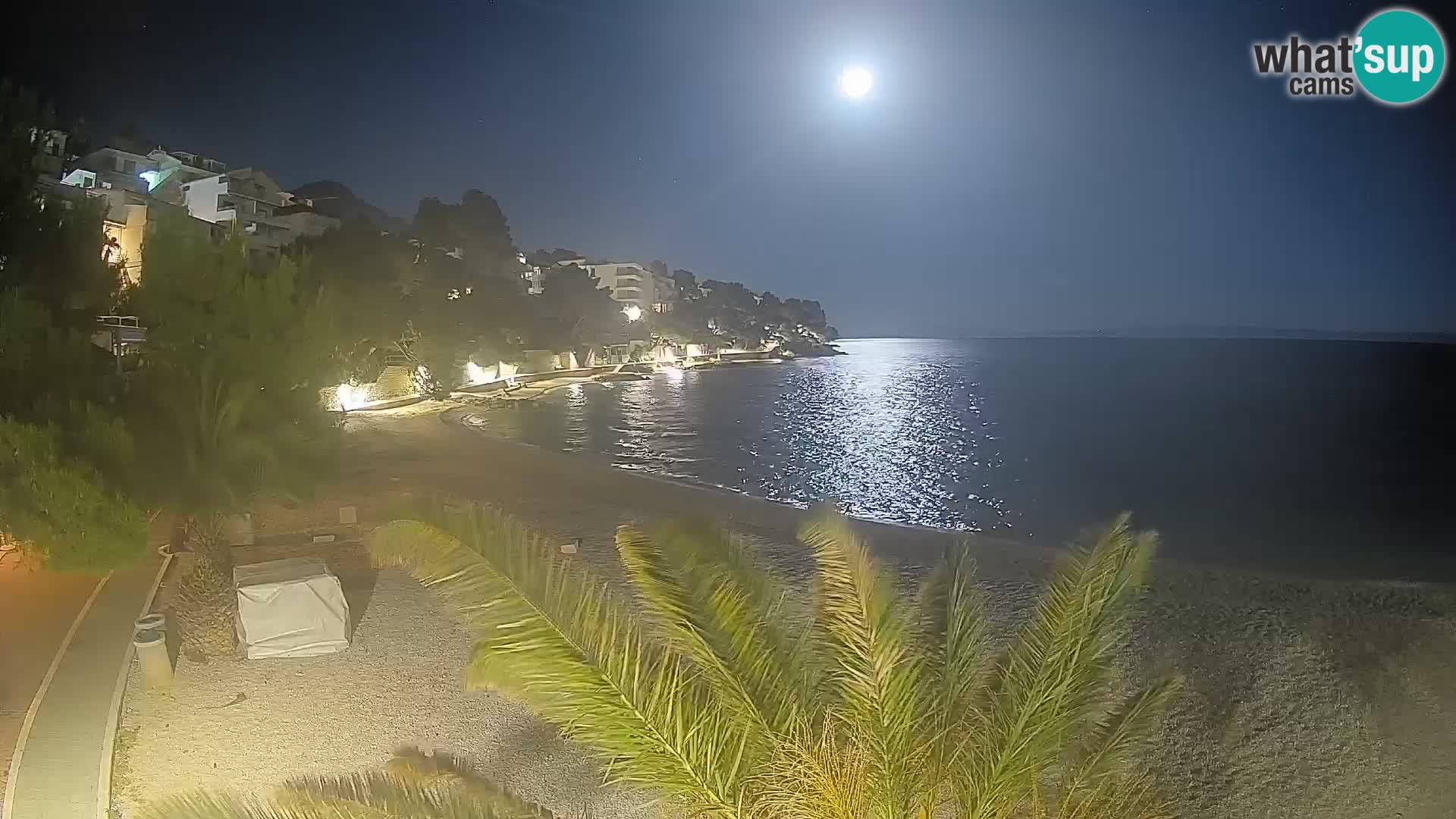Webcam Lučica Beach Brela – Live View from the Adriatic Coast