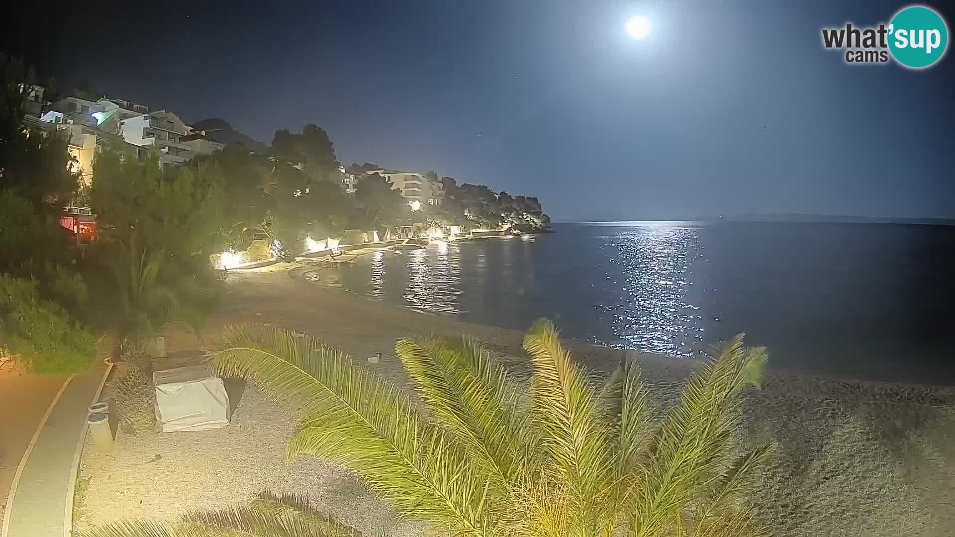 Webcam Playa Lučica Brela – Vista en directo de la costa adriática