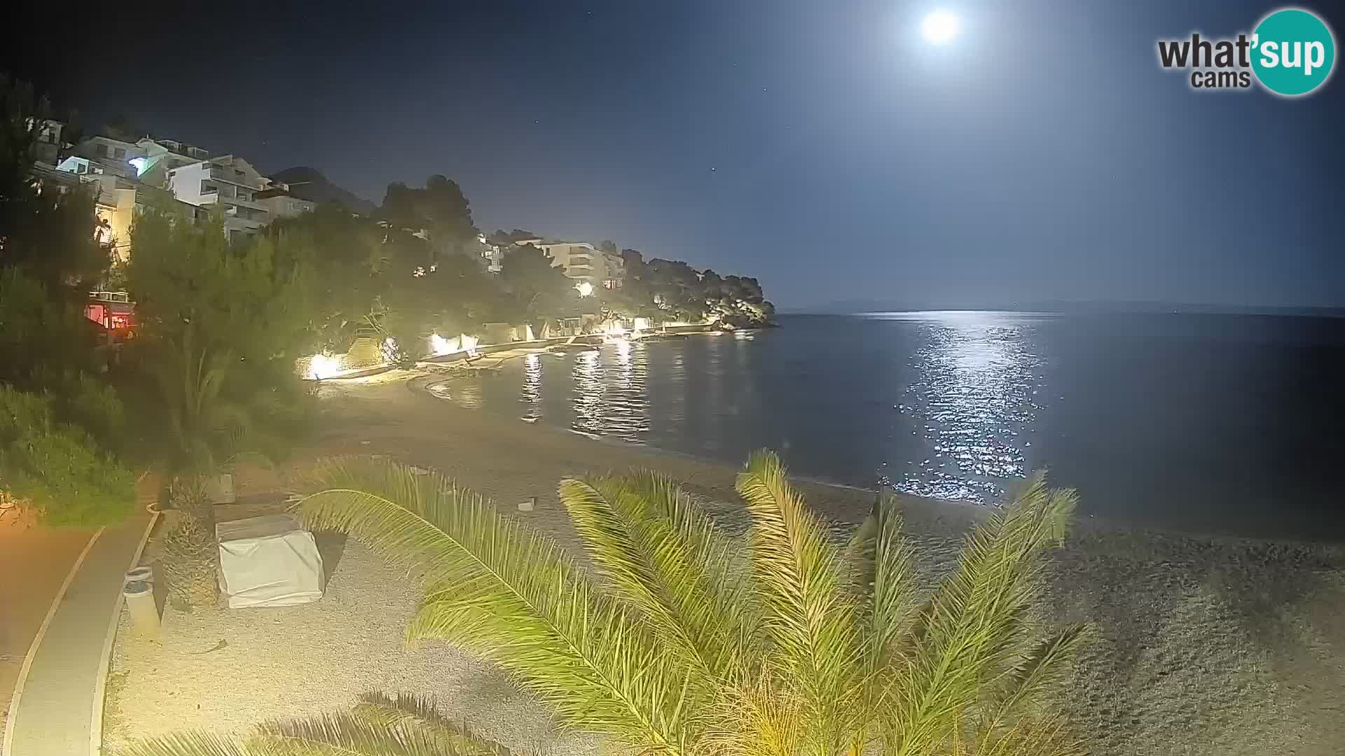 Webcam Playa Lučica Brela – Vista en directo de la costa adriática
