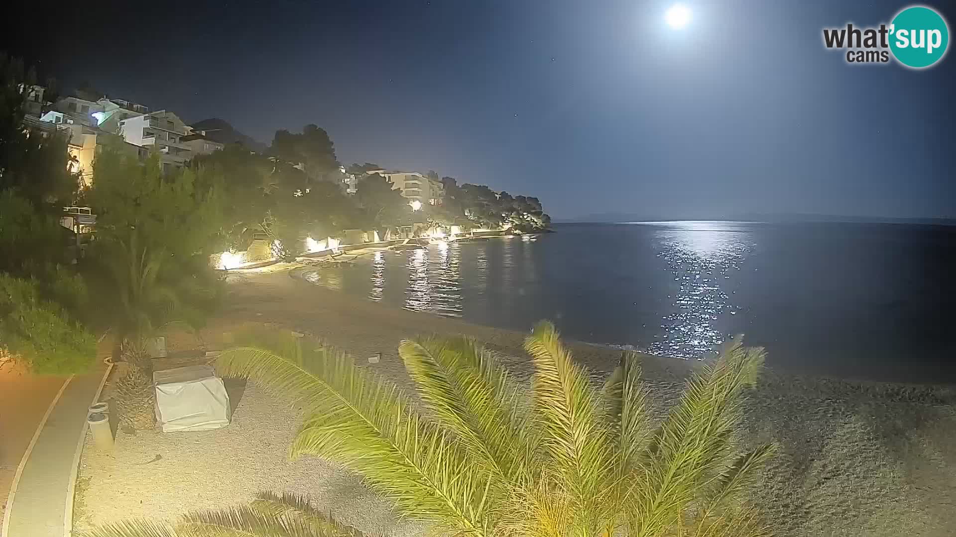 Webcam Playa Lučica Brela – Vista en directo de la costa adriática
