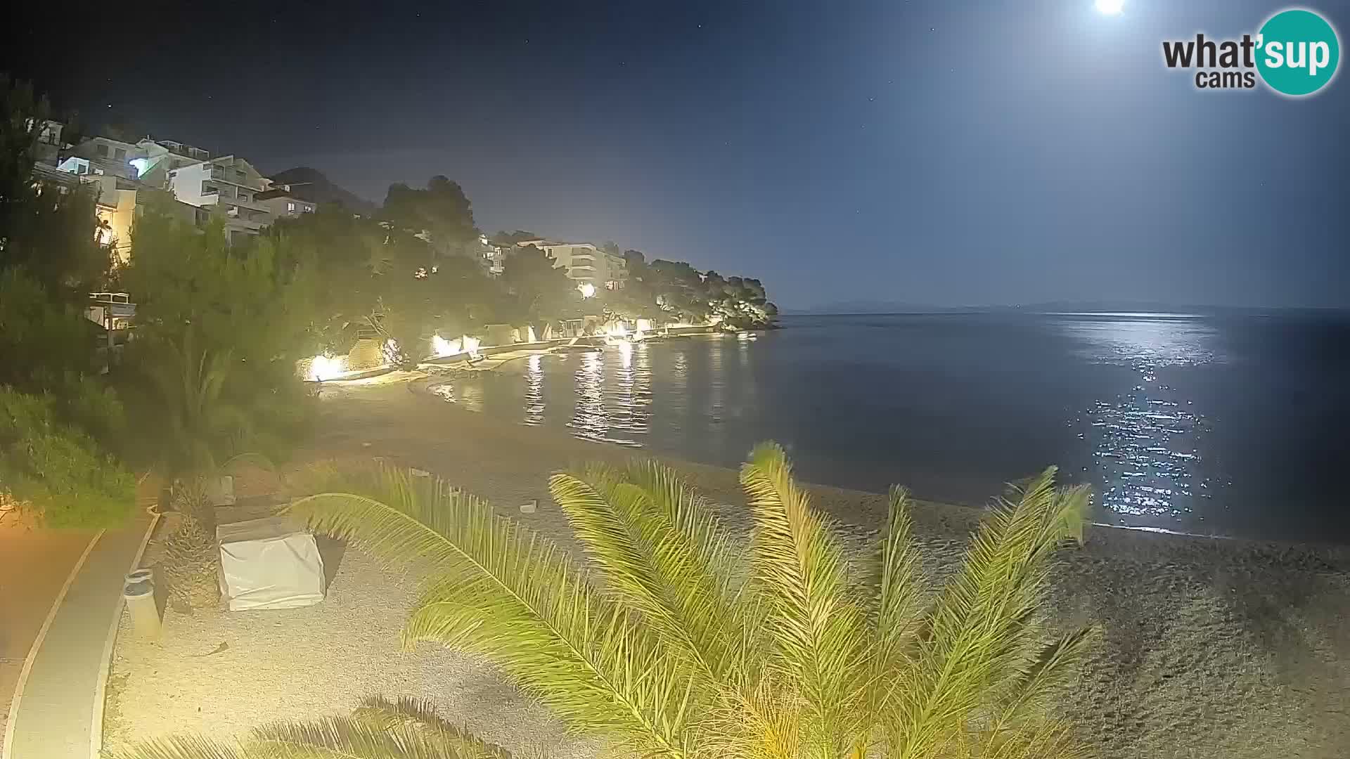 Webcam Lučica Beach Brela – Live View from the Adriatic Coast