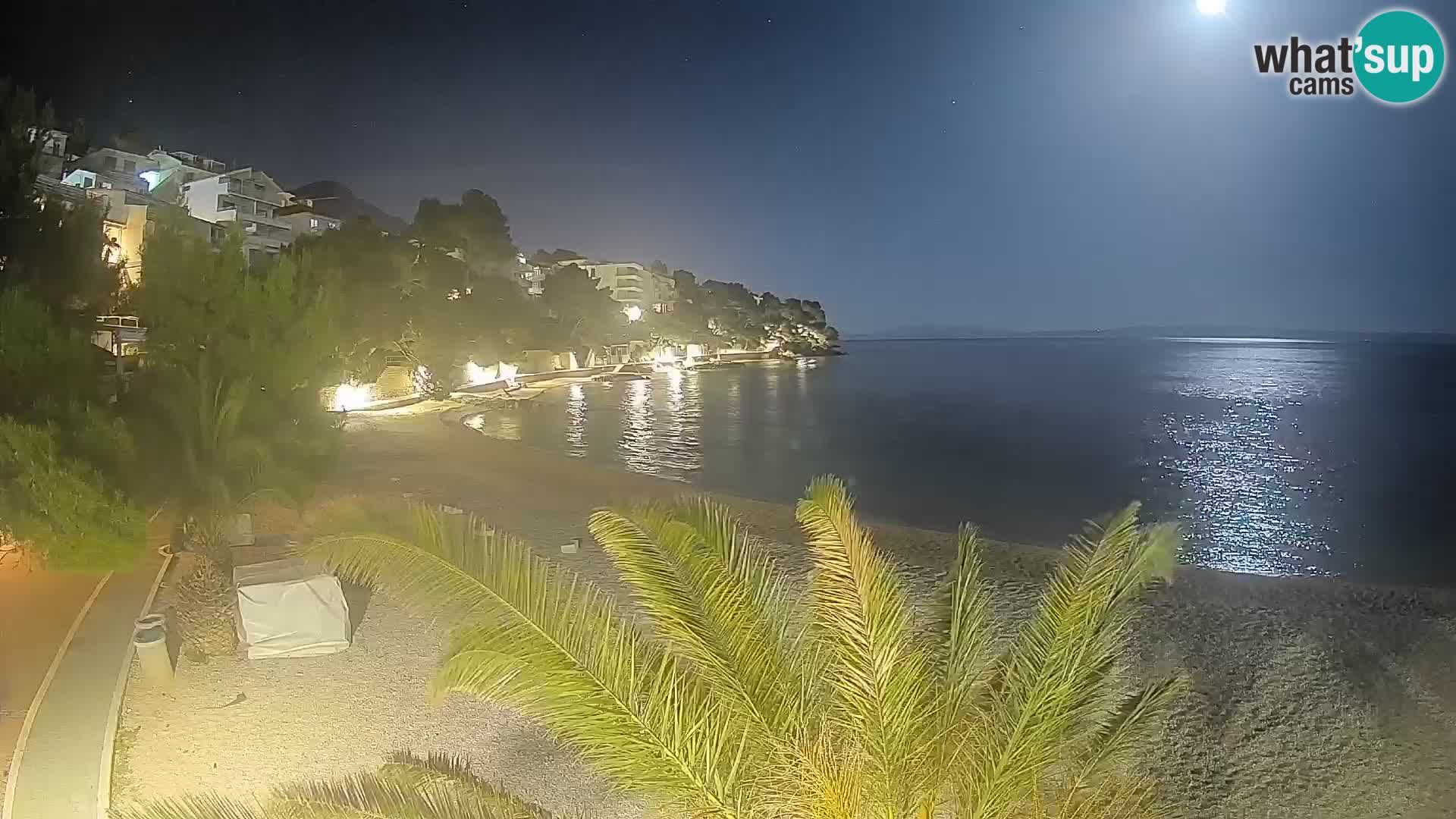 Webcam Lučica Beach Brela – Live View from the Adriatic Coast