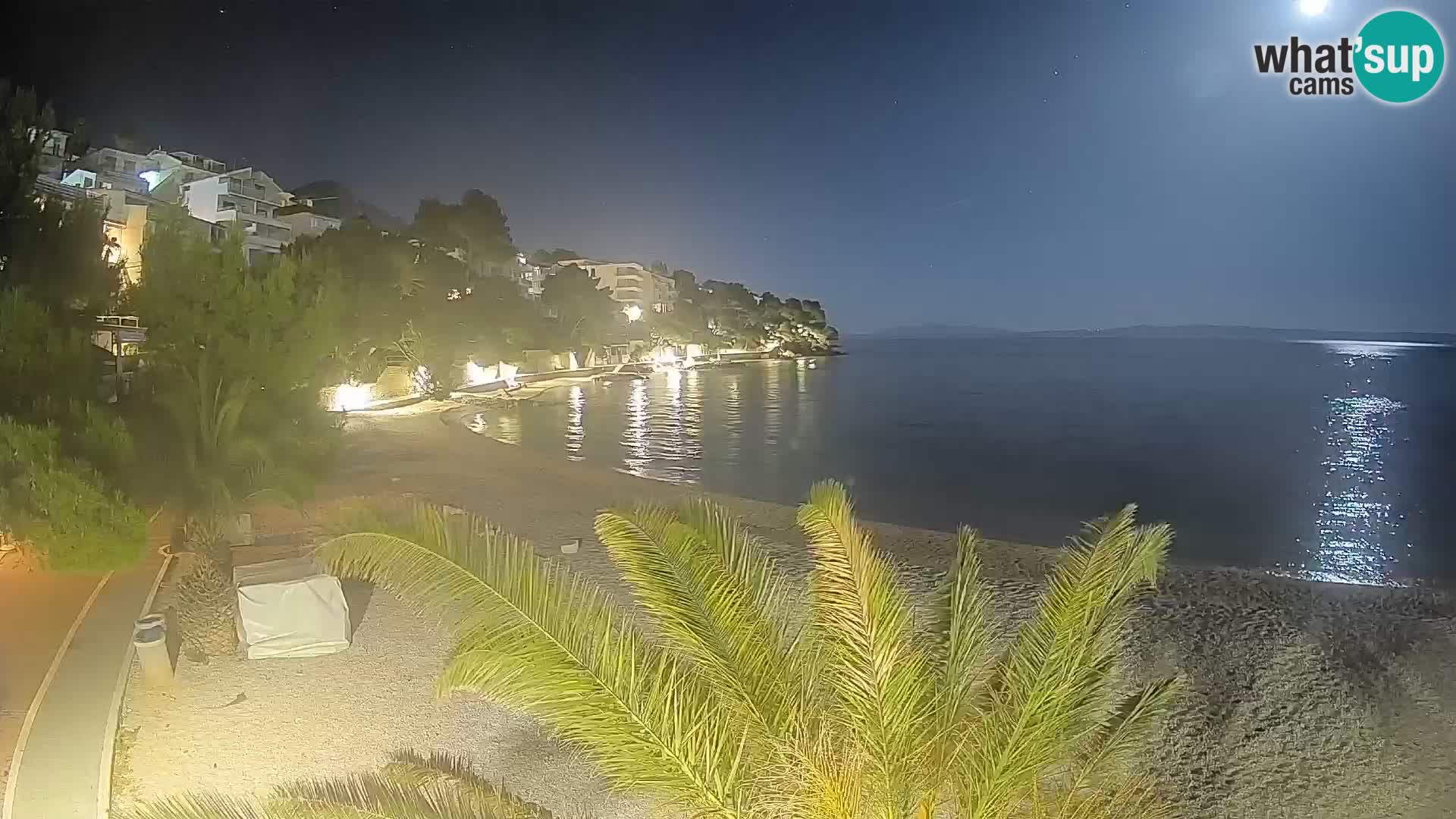 Webcam Lučica Beach Brela – Live View from the Adriatic Coast