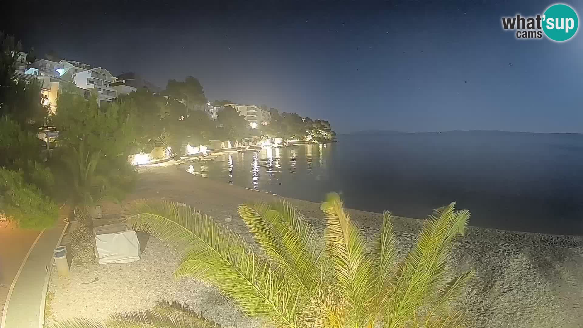 Webcam Playa Lučica Brela – Vista en directo de la costa adriática