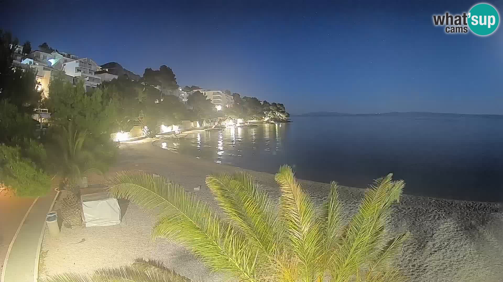 Webcam Lučica Beach Brela – Live View from the Adriatic Coast