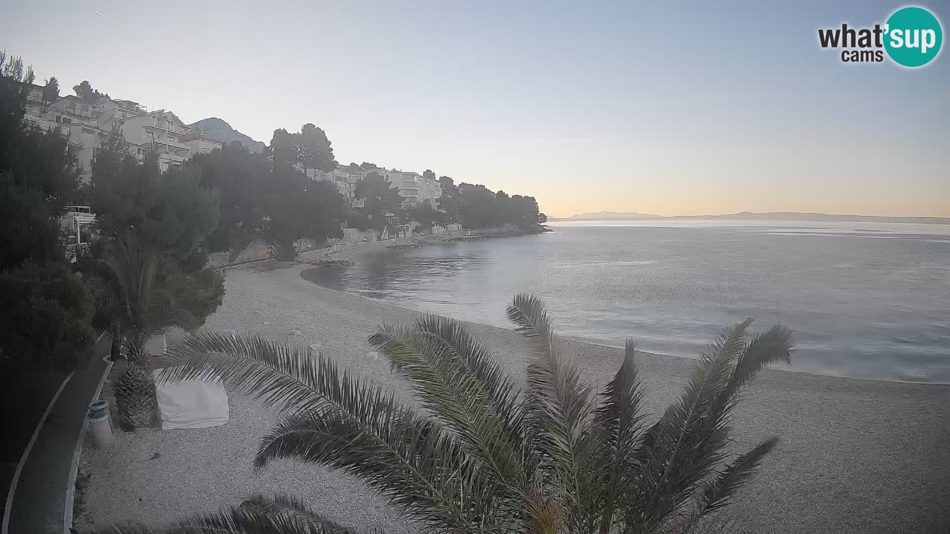 Webcam Lučica Beach Brela – Live View from the Adriatic Coast