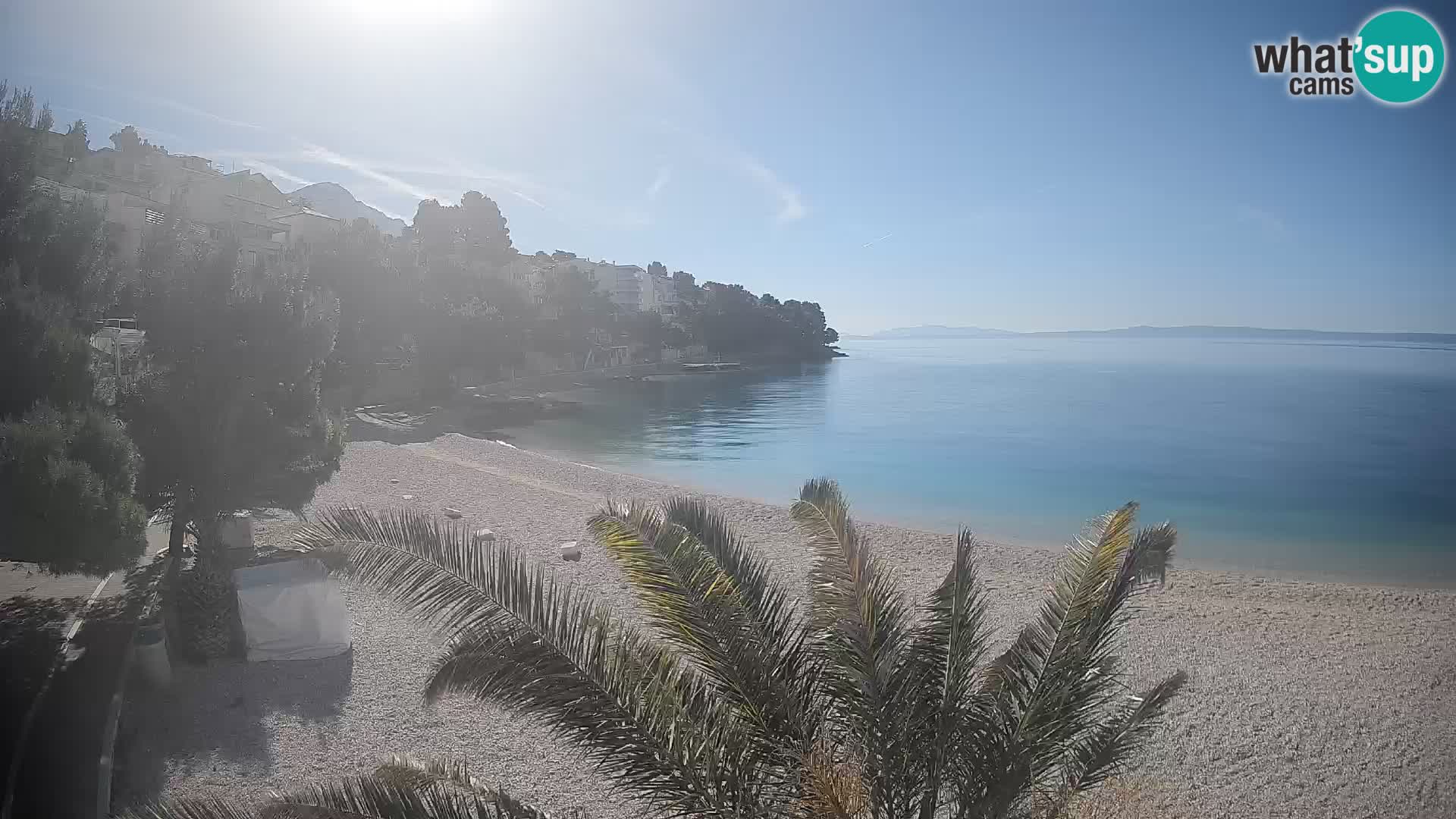 Webcam Lučica Beach Brela – Live View from the Adriatic Coast