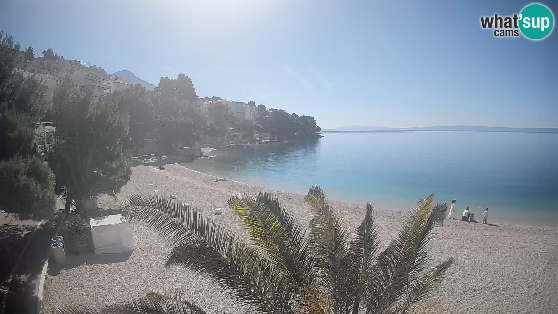 Webcam Playa Lučica Brela – Vista en directo de la costa adriática