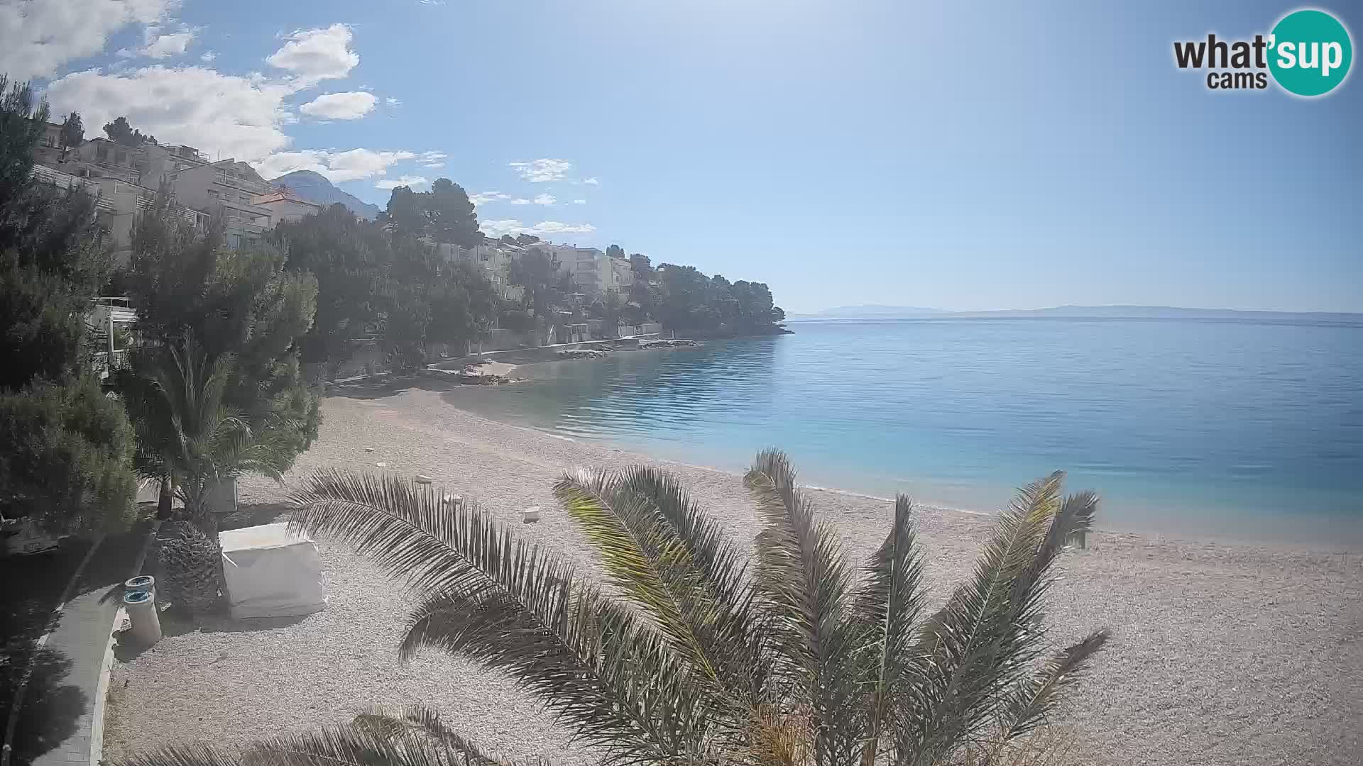Webcam Lučica Beach Brela – Live View from the Adriatic Coast