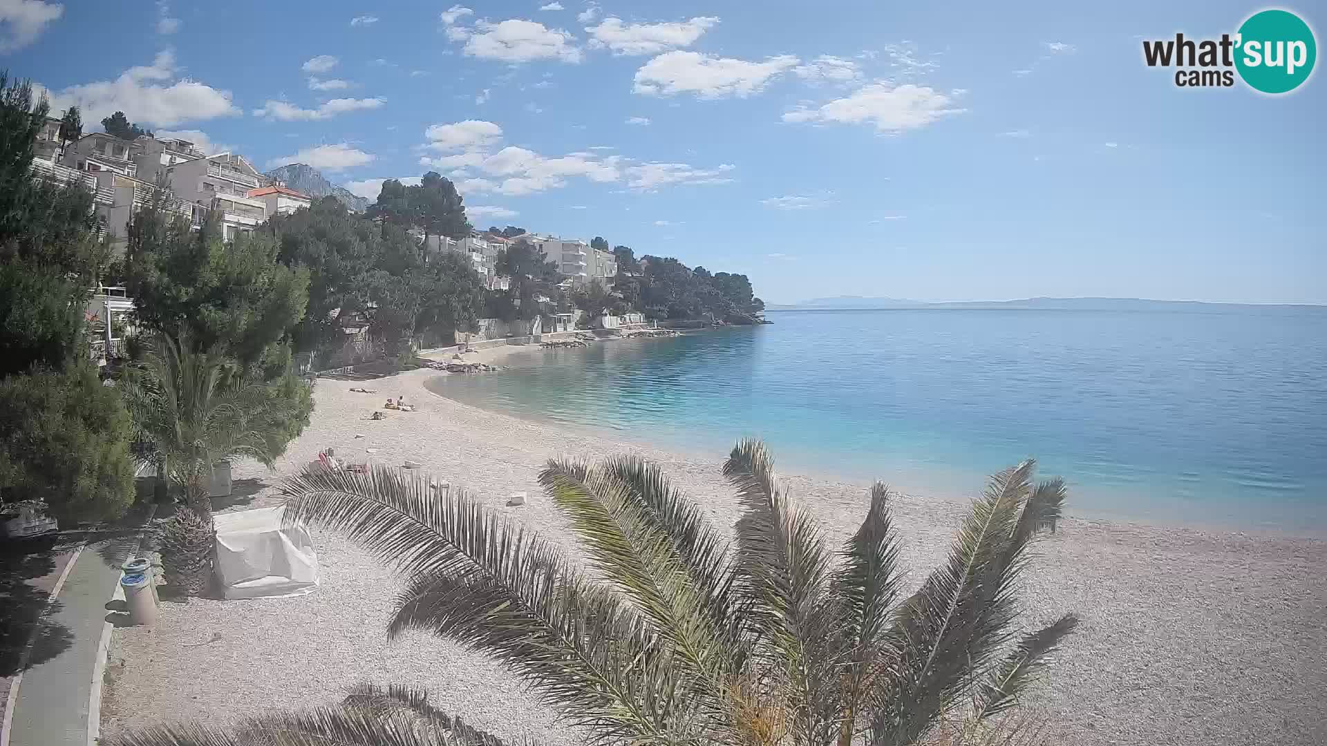 Webcam Lučica Beach Brela – Live View from the Adriatic Coast
