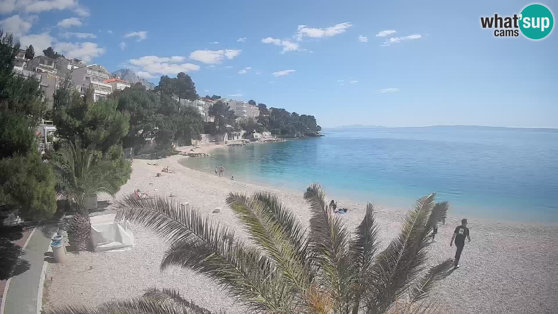 Webcam Lučica Beach Brela – Live View from the Adriatic Coast