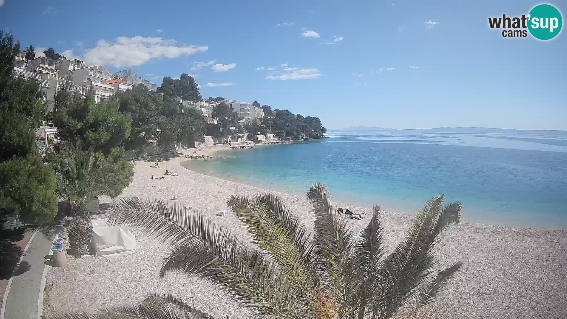 Webcam Lučica Beach Brela – Live View from the Adriatic Coast
