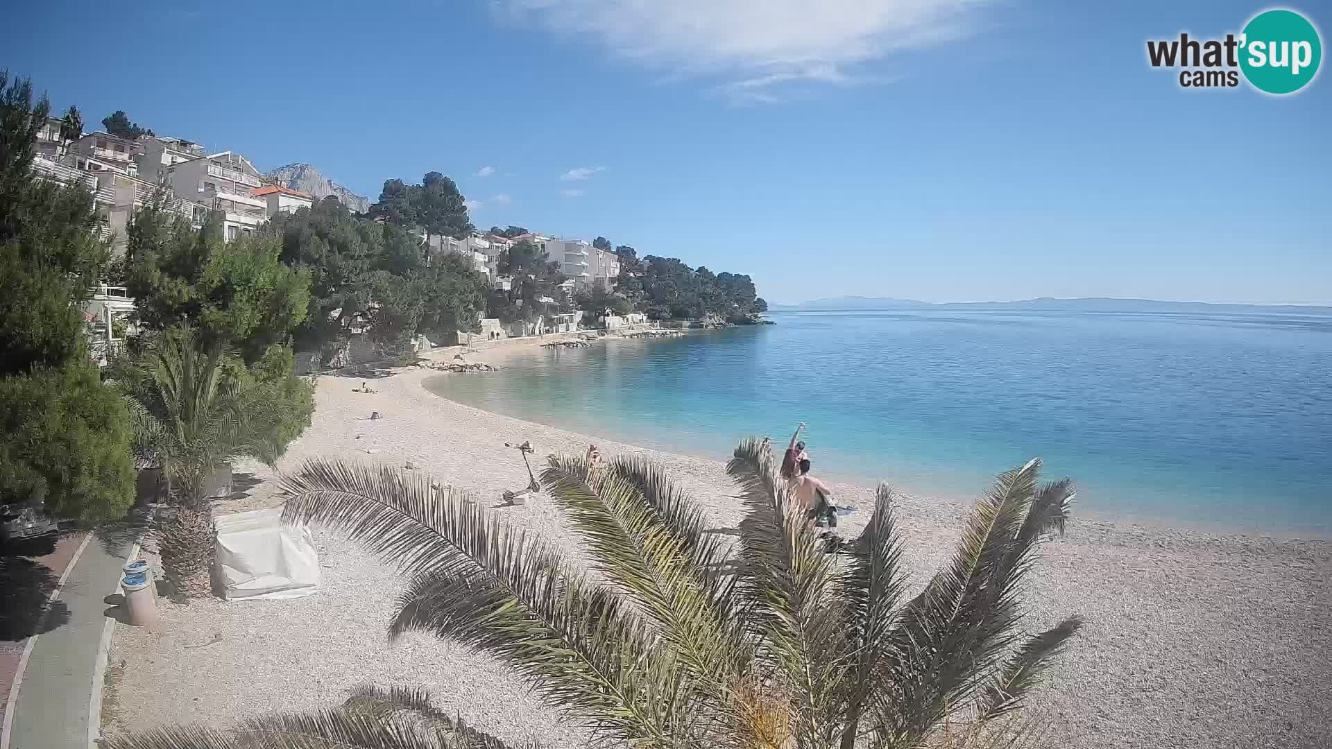 Webcam Lučica Beach Brela – Live View from the Adriatic Coast