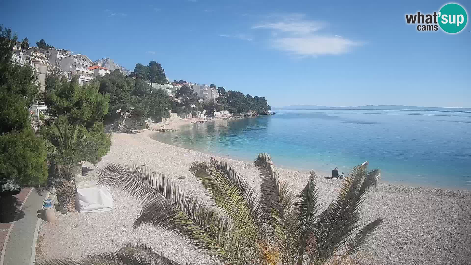 Webcam Lučica Beach Brela – Live View from the Adriatic Coast