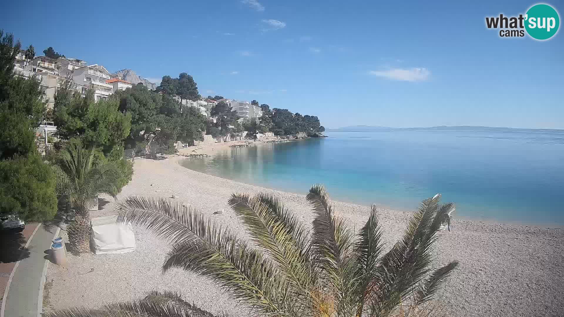 Webcam Lučica Beach Brela – Live View from the Adriatic Coast