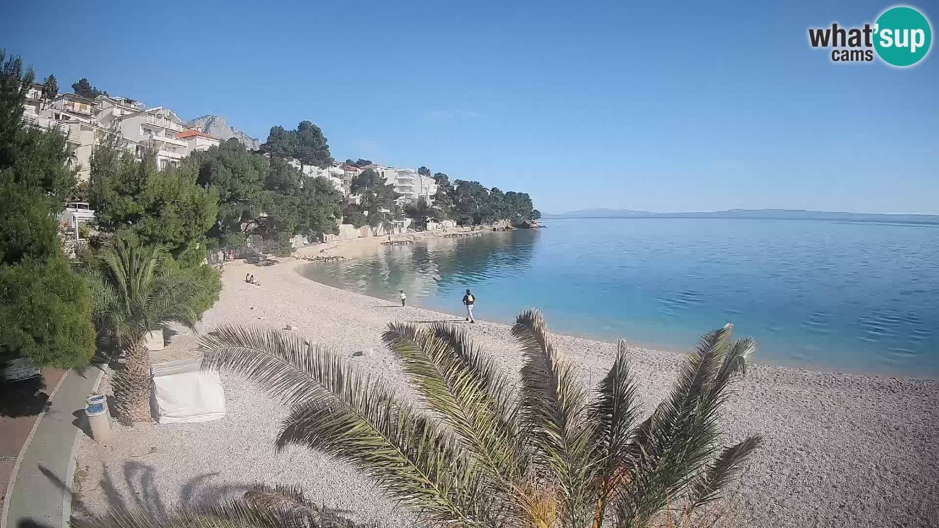 Webcam Lučica Beach Brela – Live View from the Adriatic Coast