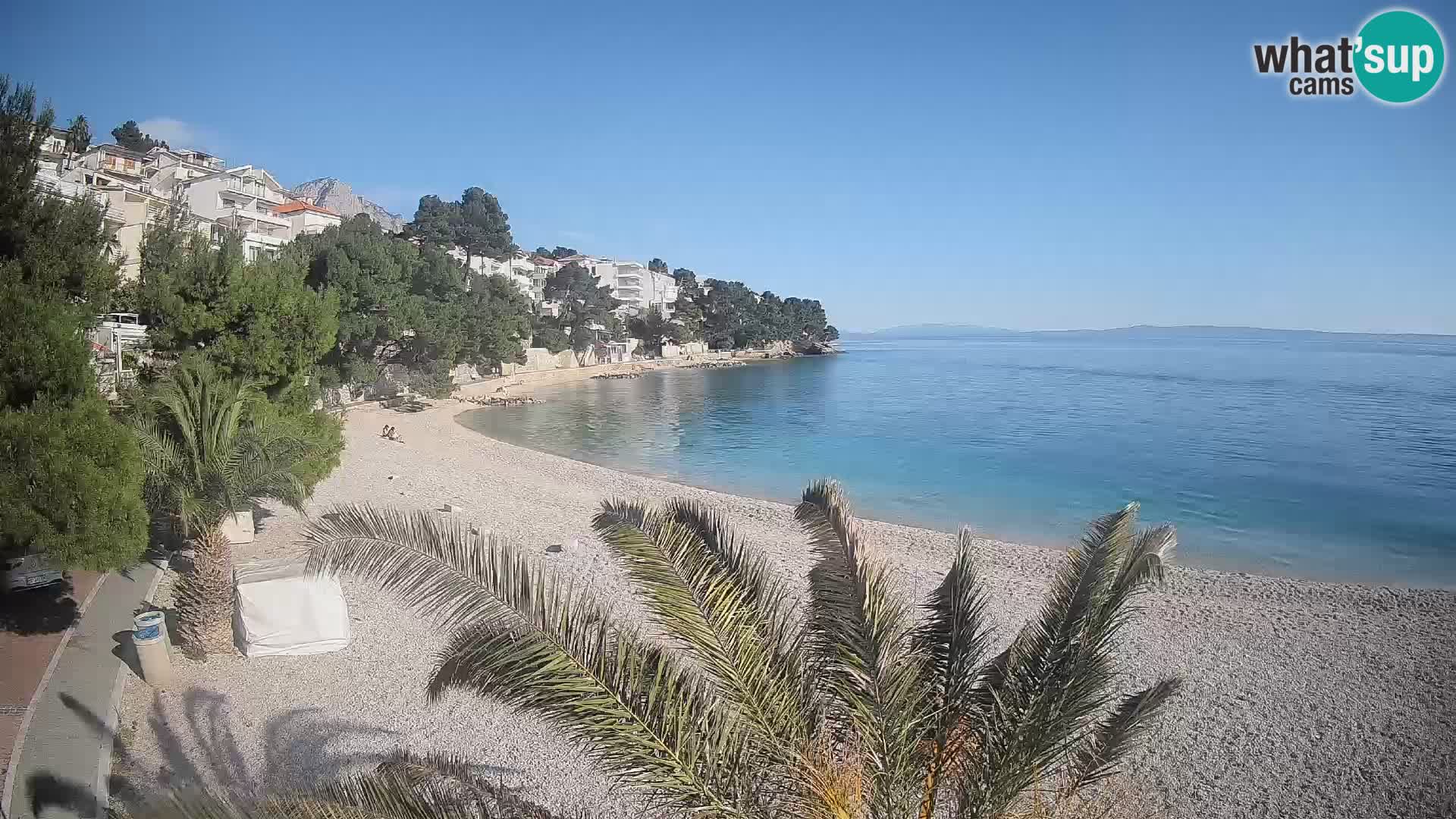 Webcam Lučica Beach Brela – Live View from the Adriatic Coast