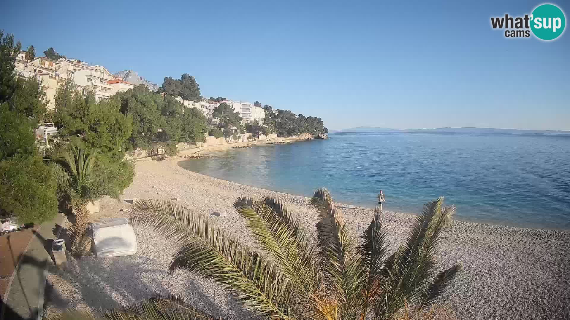 Webcam Lučica Beach Brela – Live View from the Adriatic Coast