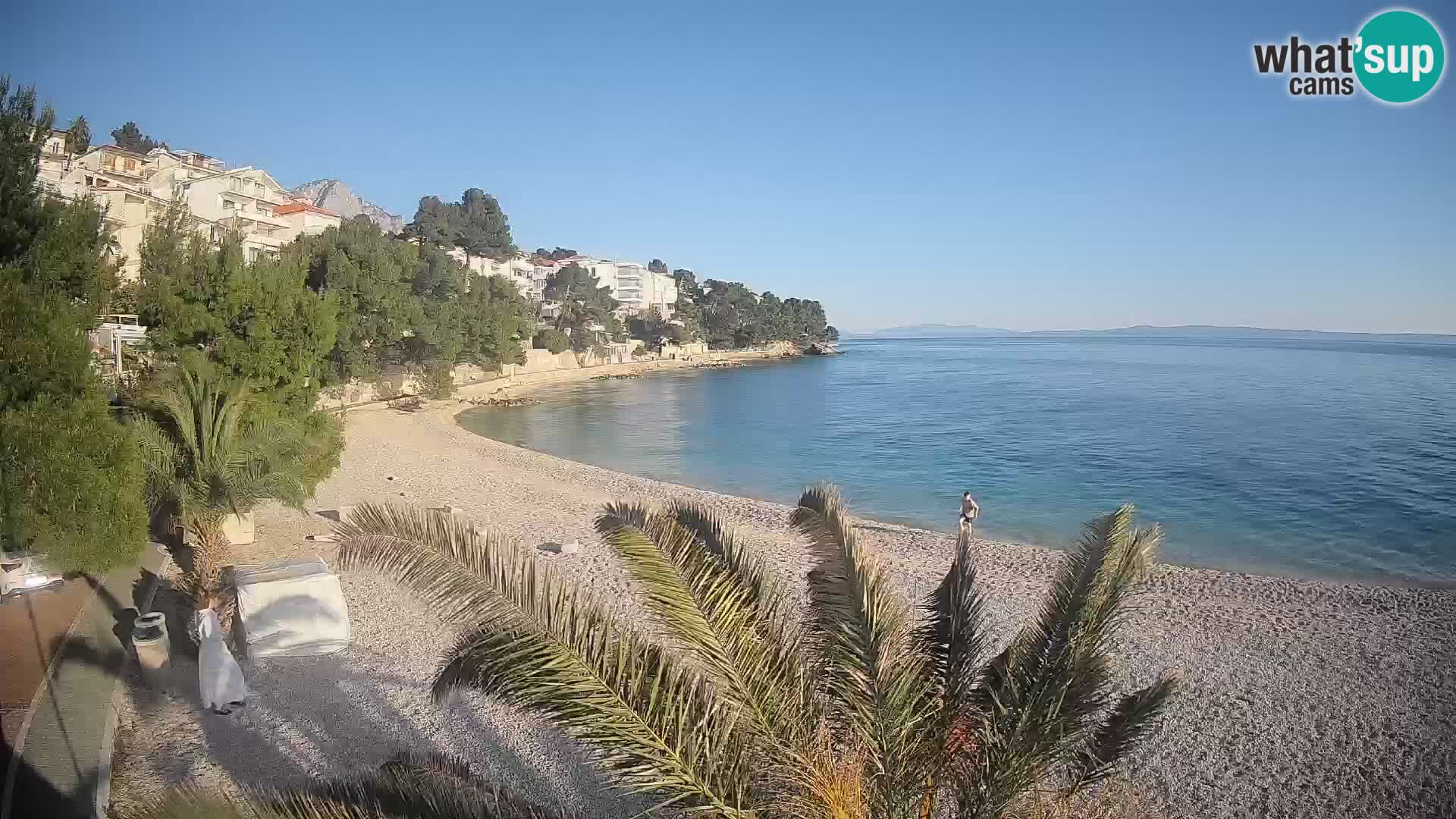 Webcam Lučica Beach Brela – Live View from the Adriatic Coast