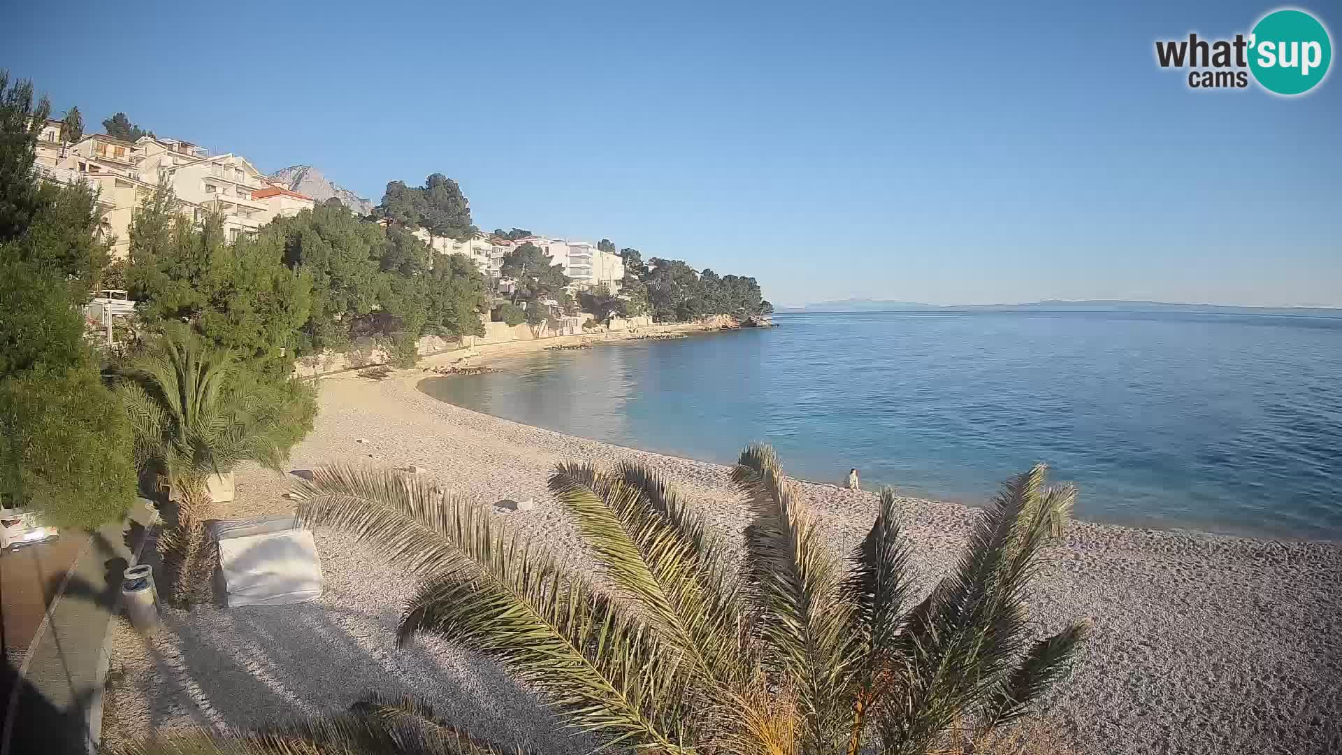 Webcam Lučica Beach Brela – Live View from the Adriatic Coast