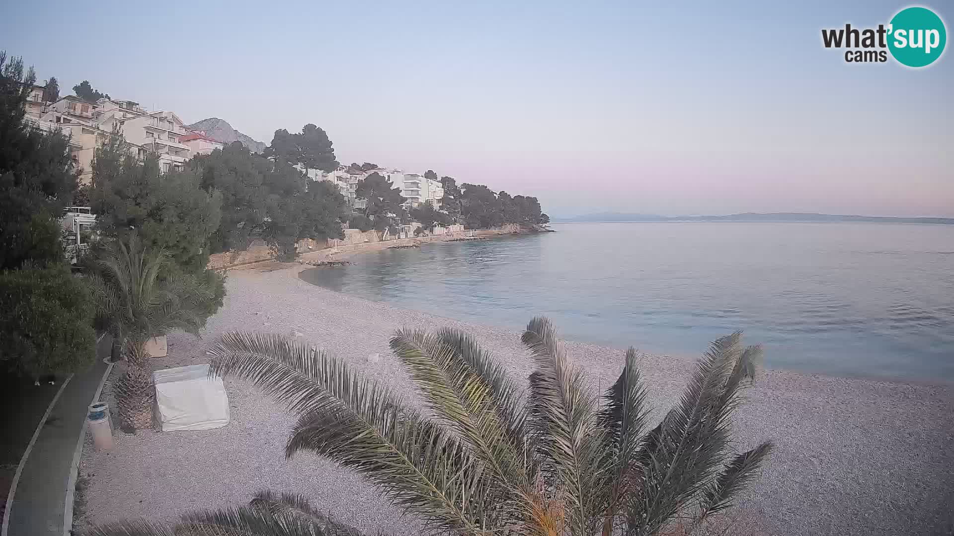 Webcam Lučica Beach Brela – Live View from the Adriatic Coast
