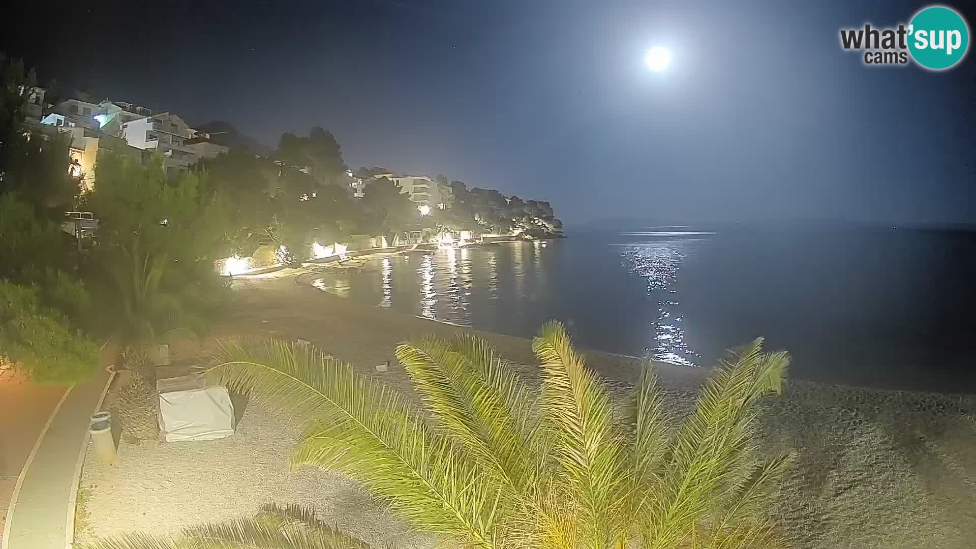 Webcam Lučica Beach Brela – Live View from the Adriatic Coast