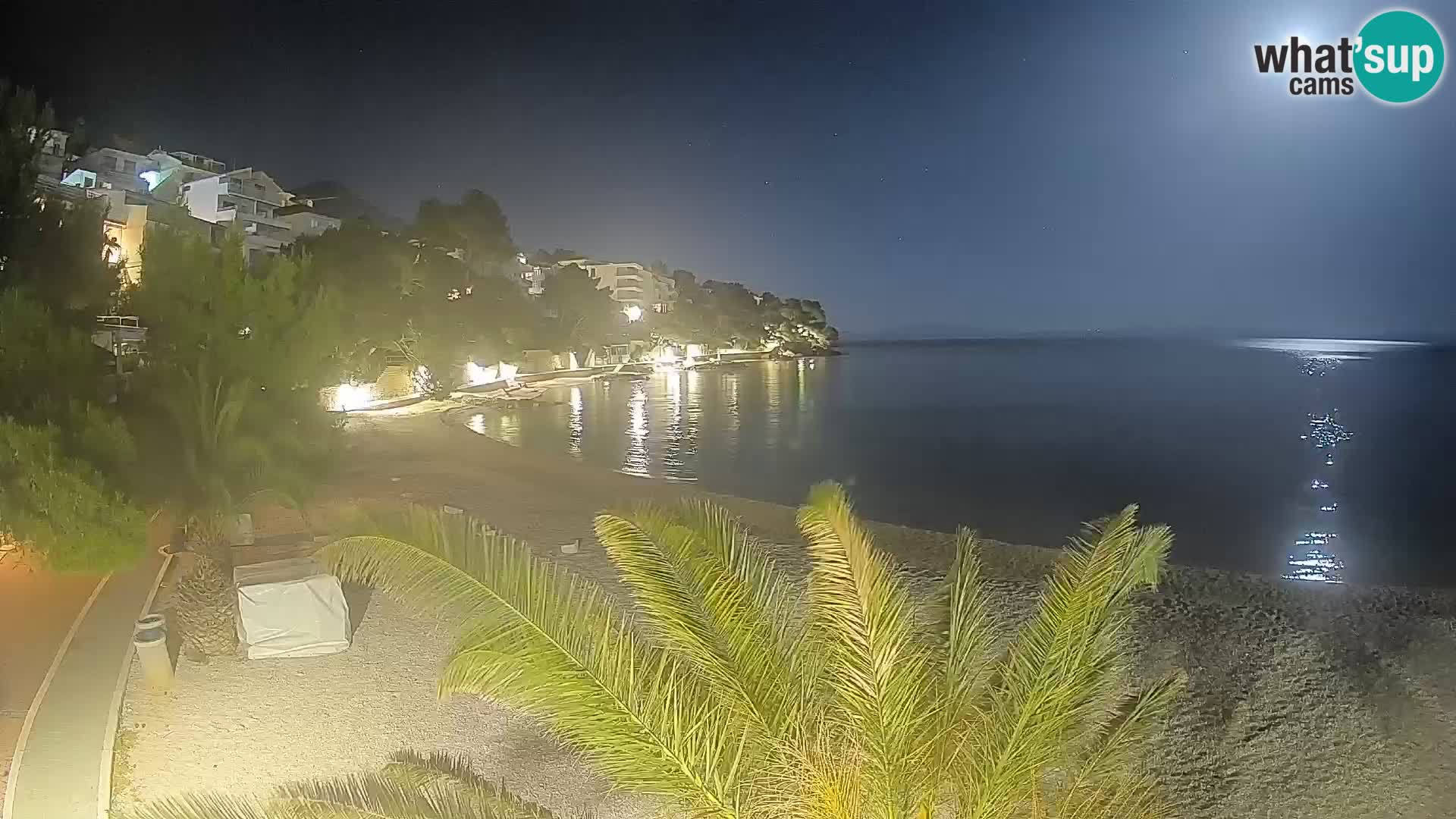 Webcam Lučica Beach Brela – Live View from the Adriatic Coast
