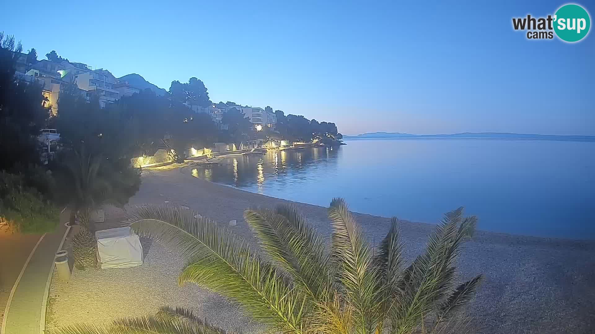 Webcam Lučica Beach Brela – Live View from the Adriatic Coast